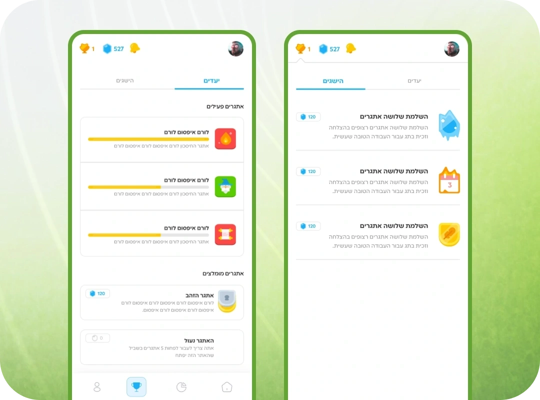Gamification (Challenges and Points)