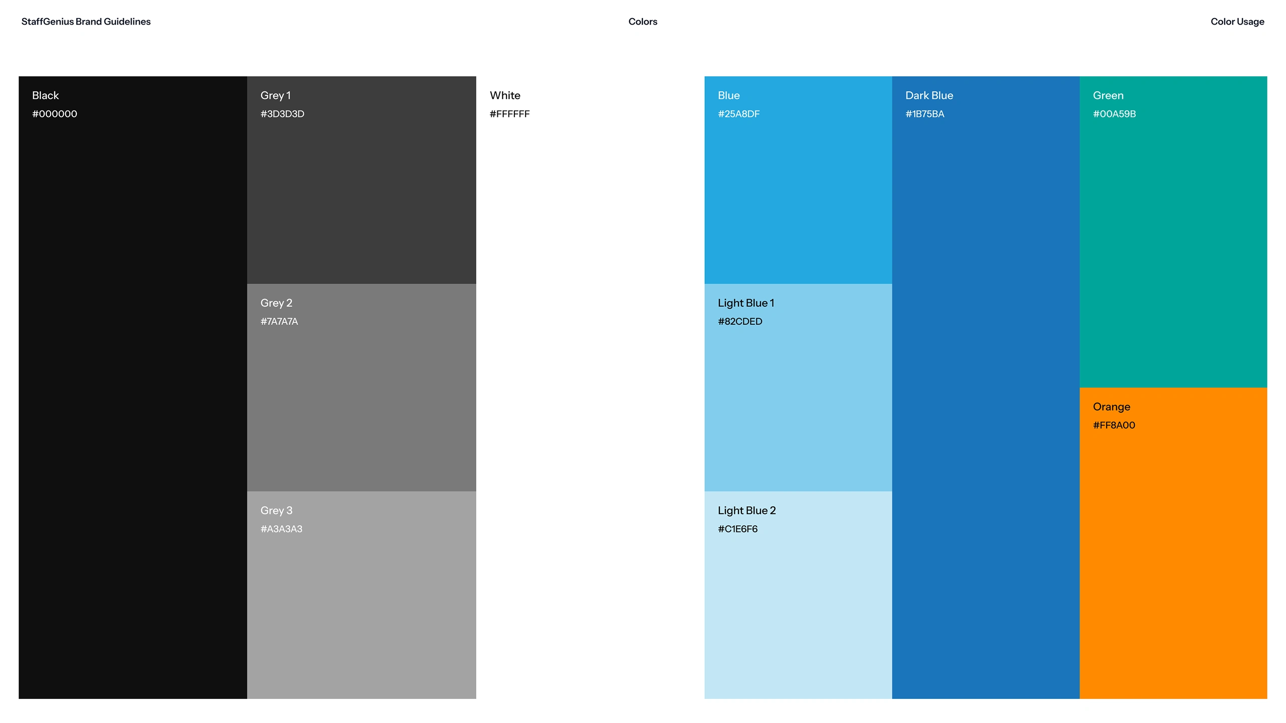 Color Usage Guidelines