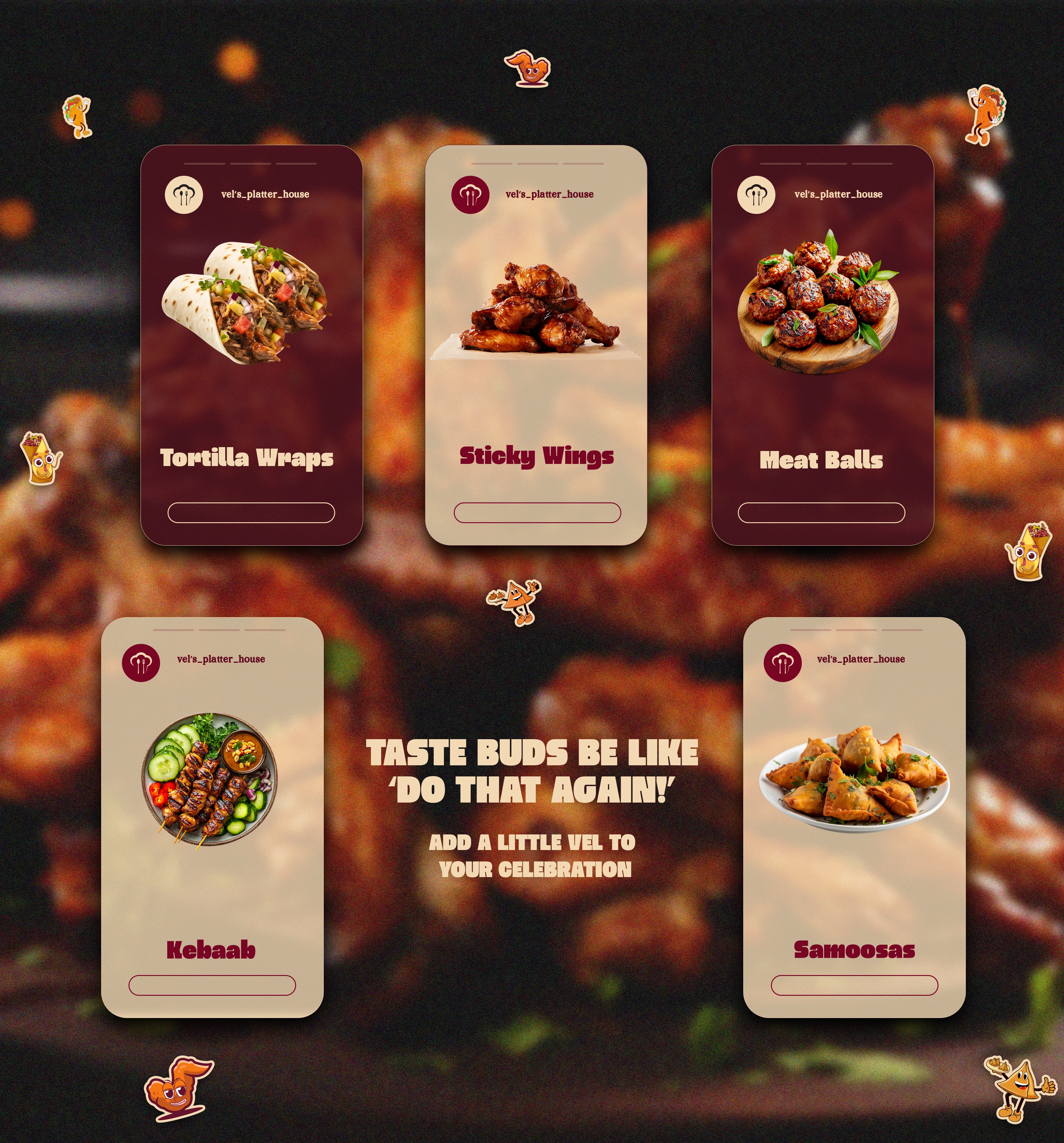 Vel's Platter House Stories Showing Offers Mockups