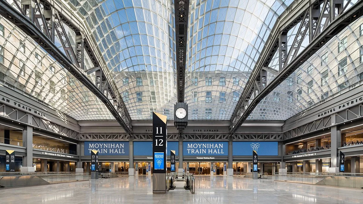 High Res Photo of the Moynihan Train Hall