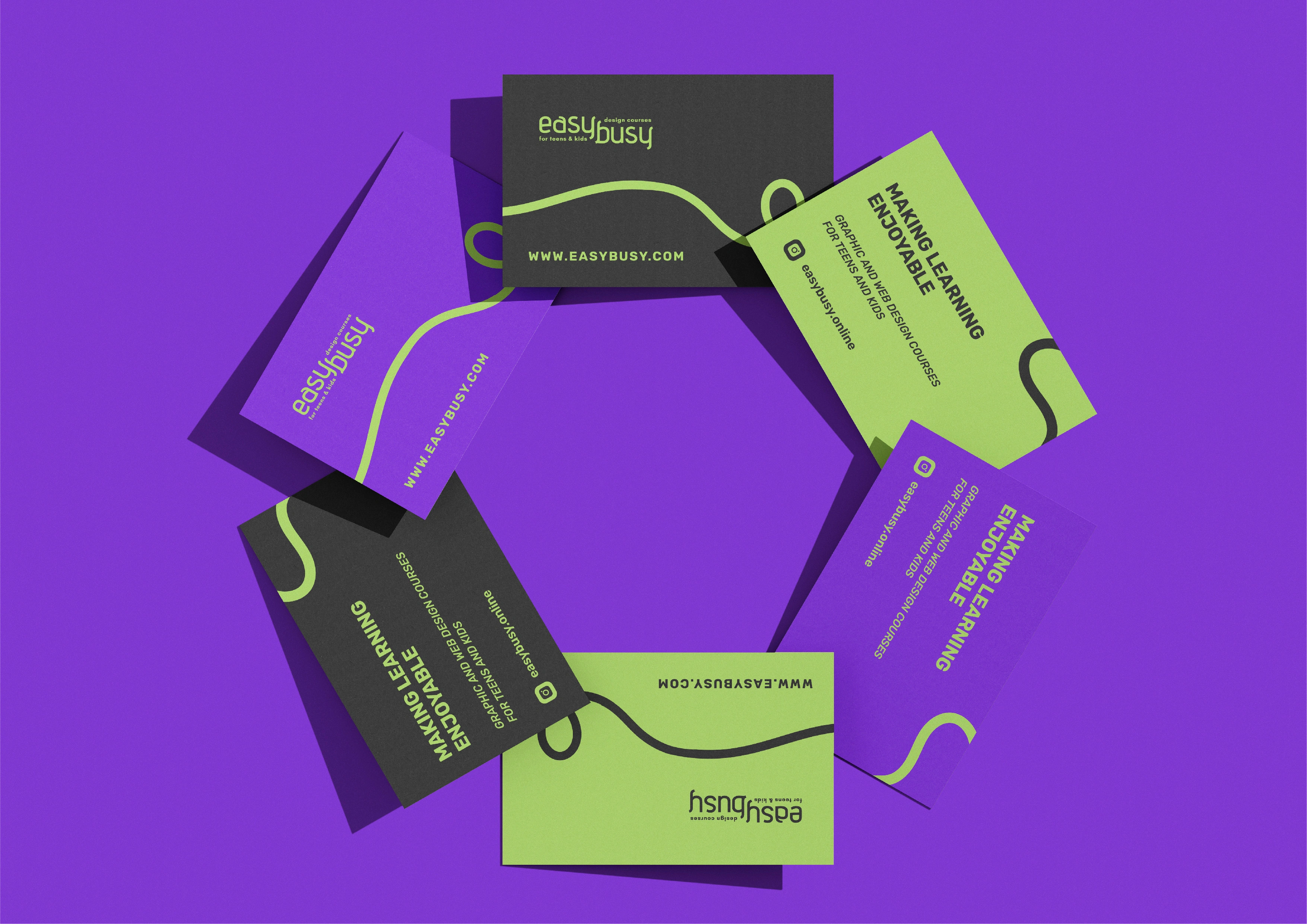 Professional business card design with clean layout and consistent brand elements.