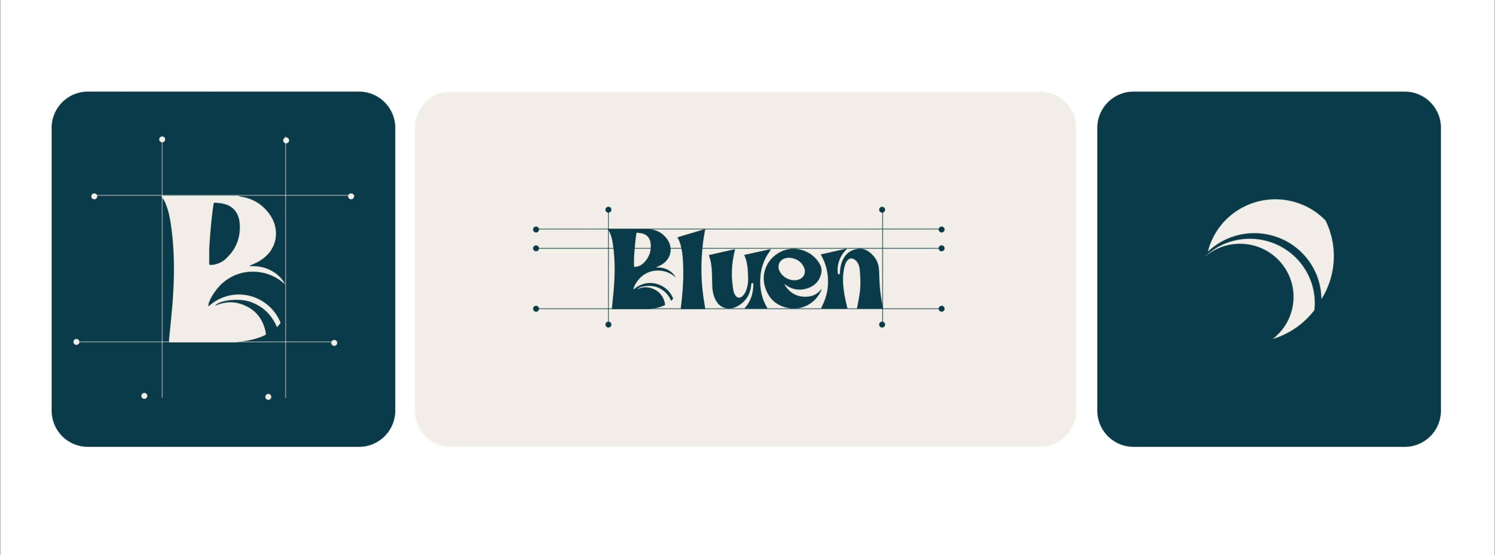 Bluen Logo and Icom