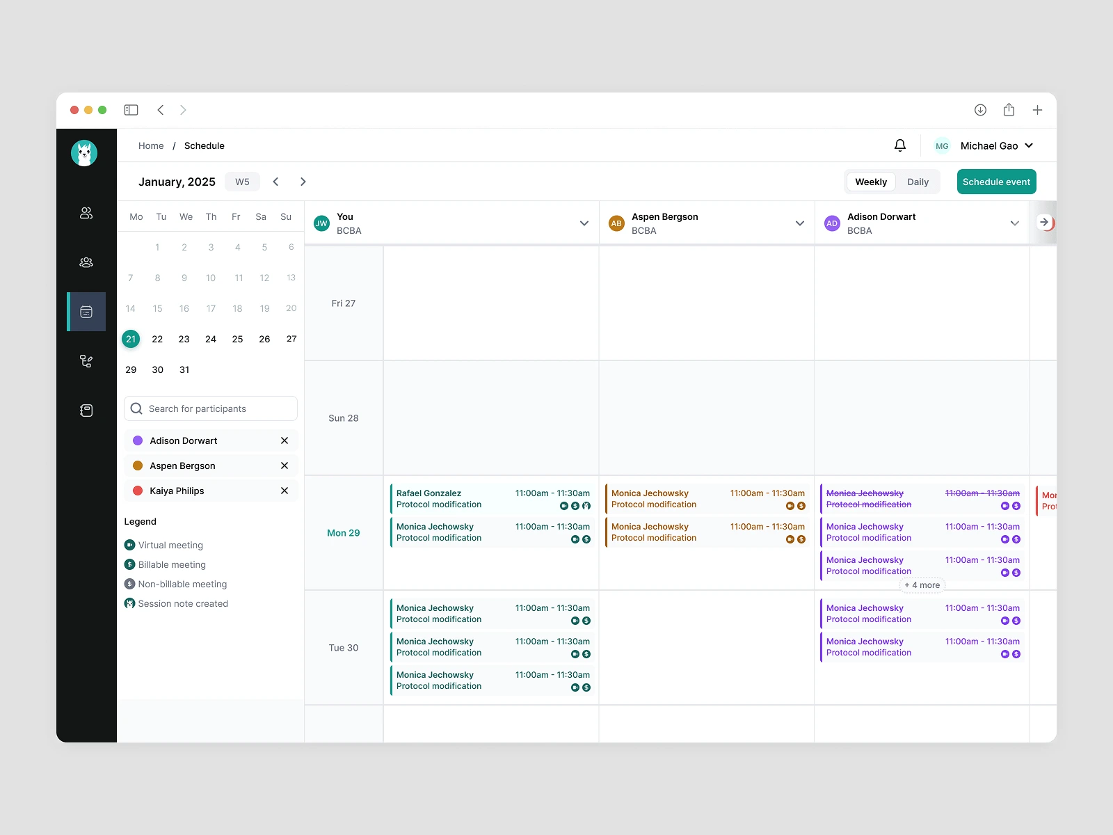 calendar scheduling