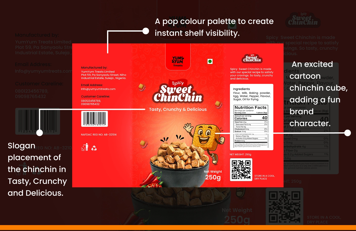 A print ready image for Sweet chinchin -  Spicy Flavour