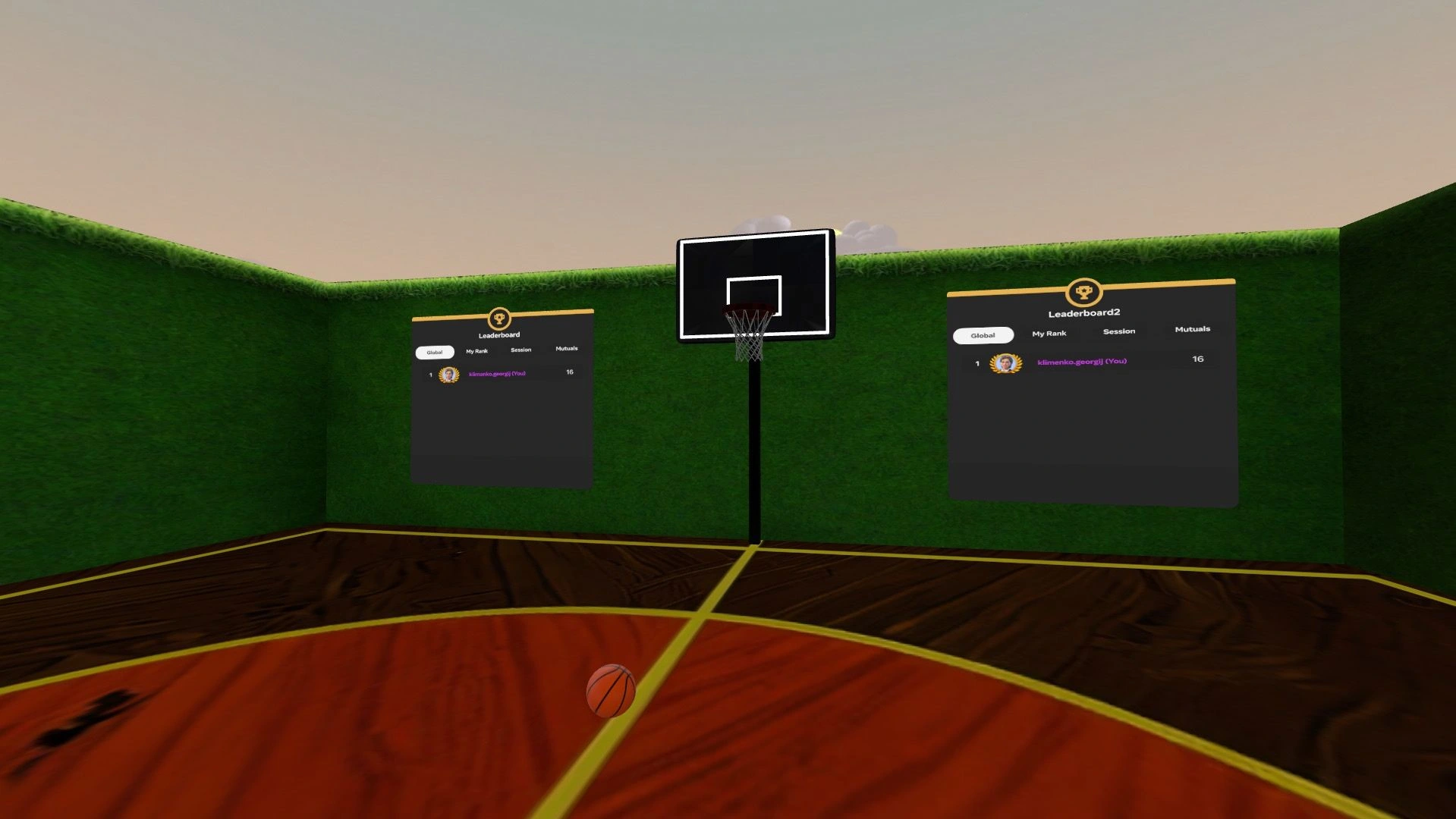 view from outside - basketball court