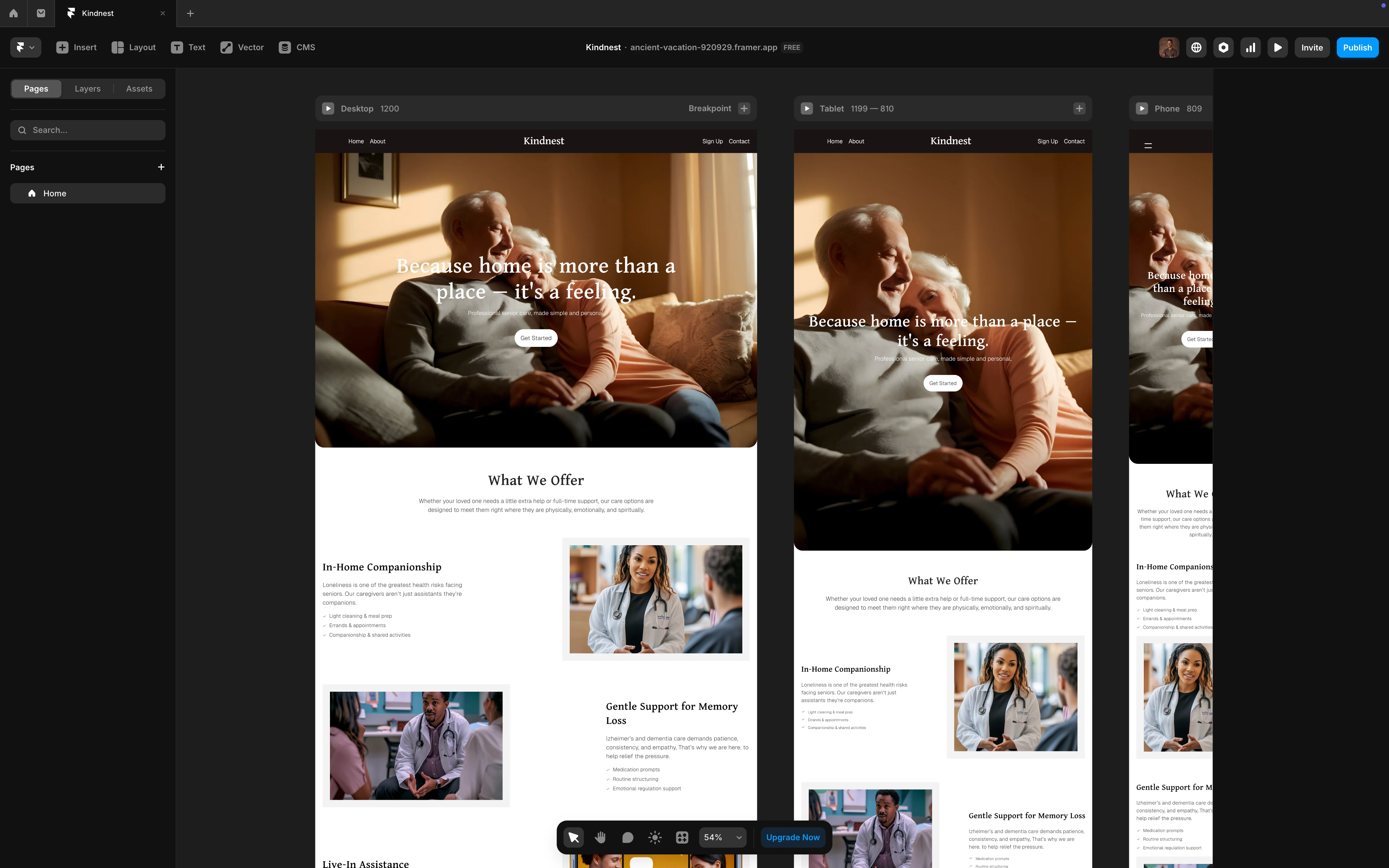 Framer Dev in progress (responsiveness is done)