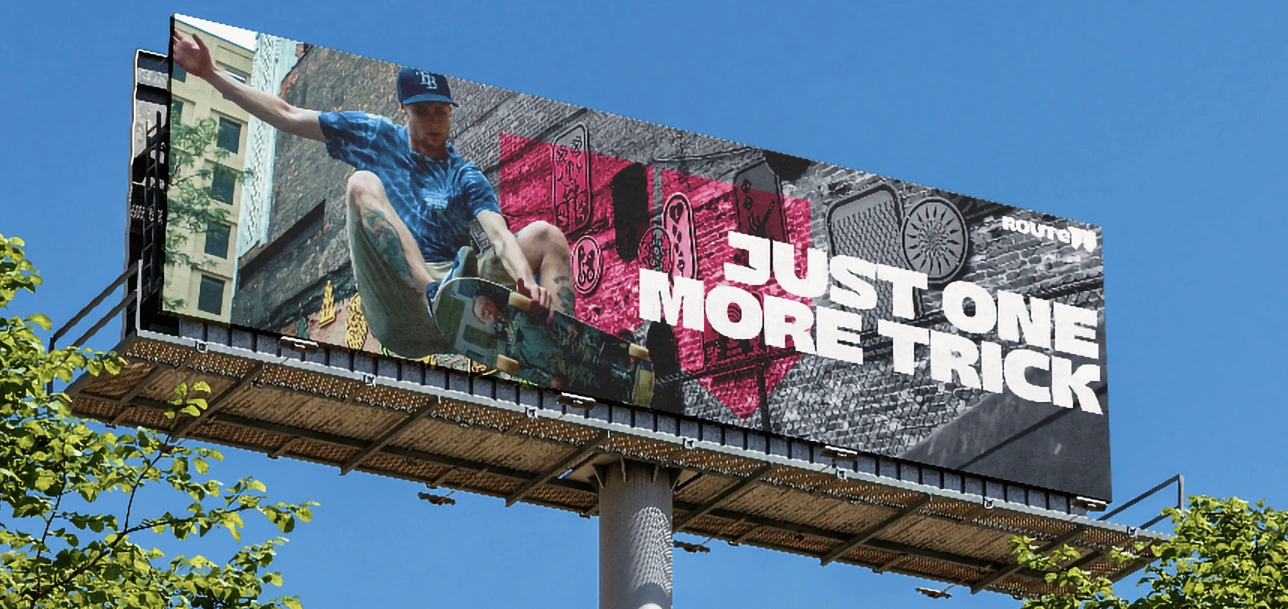 Billboard promotion for the stores and the brand
