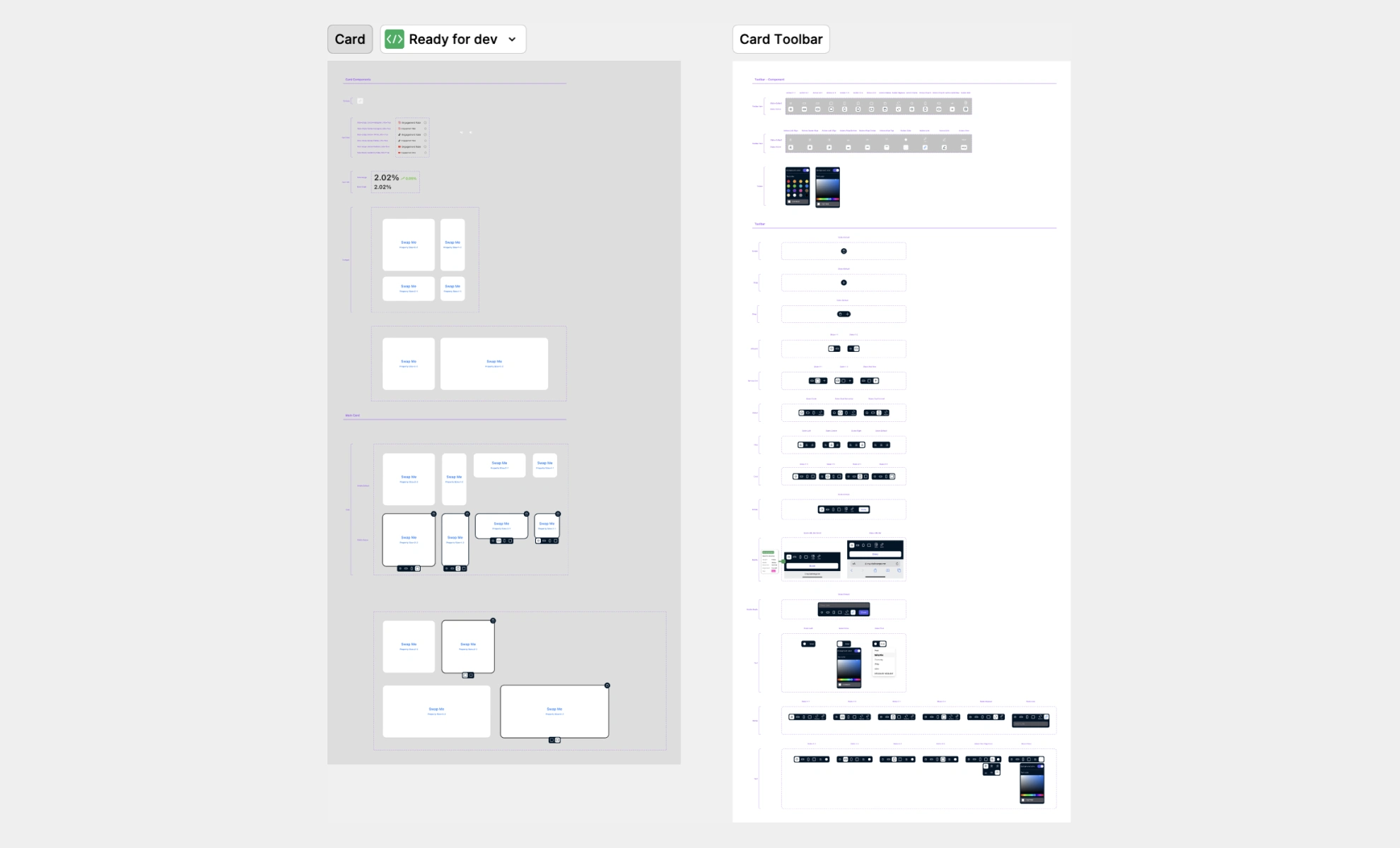Examples of core product UI Kit organization