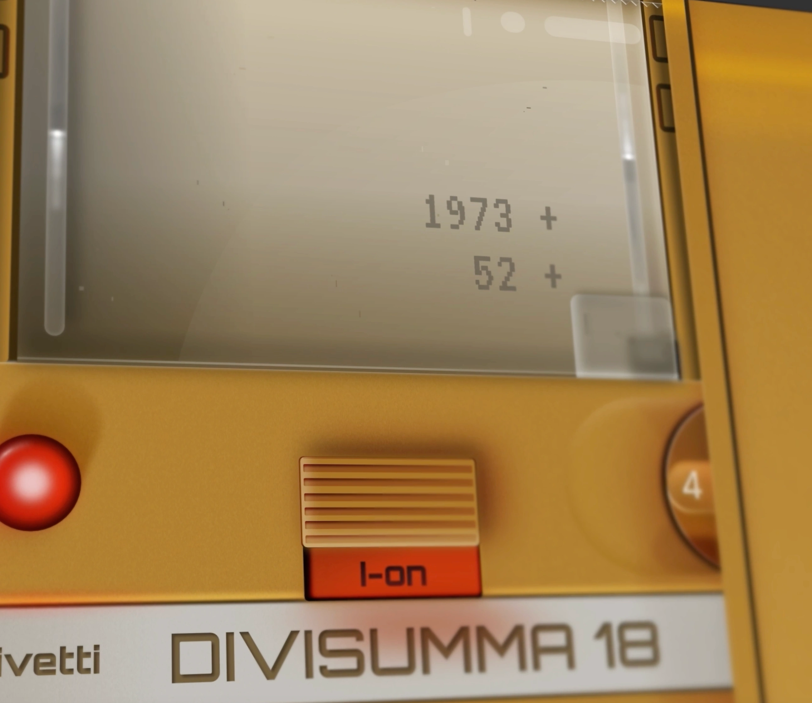 Olivetti Divisumma 18 in Rive - Details (Close Up)