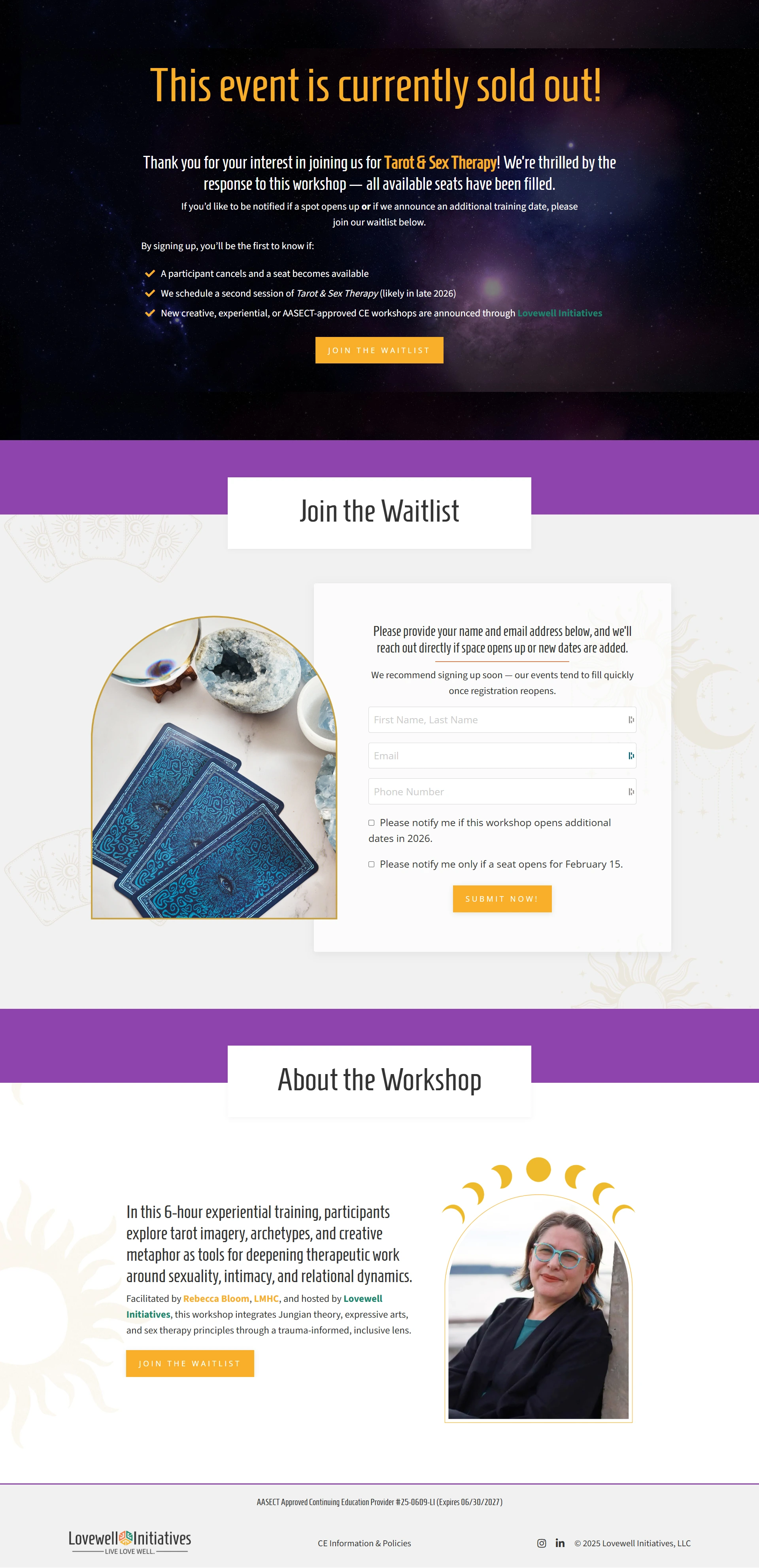 Once the form is submitted, it goes to a confirmation page.