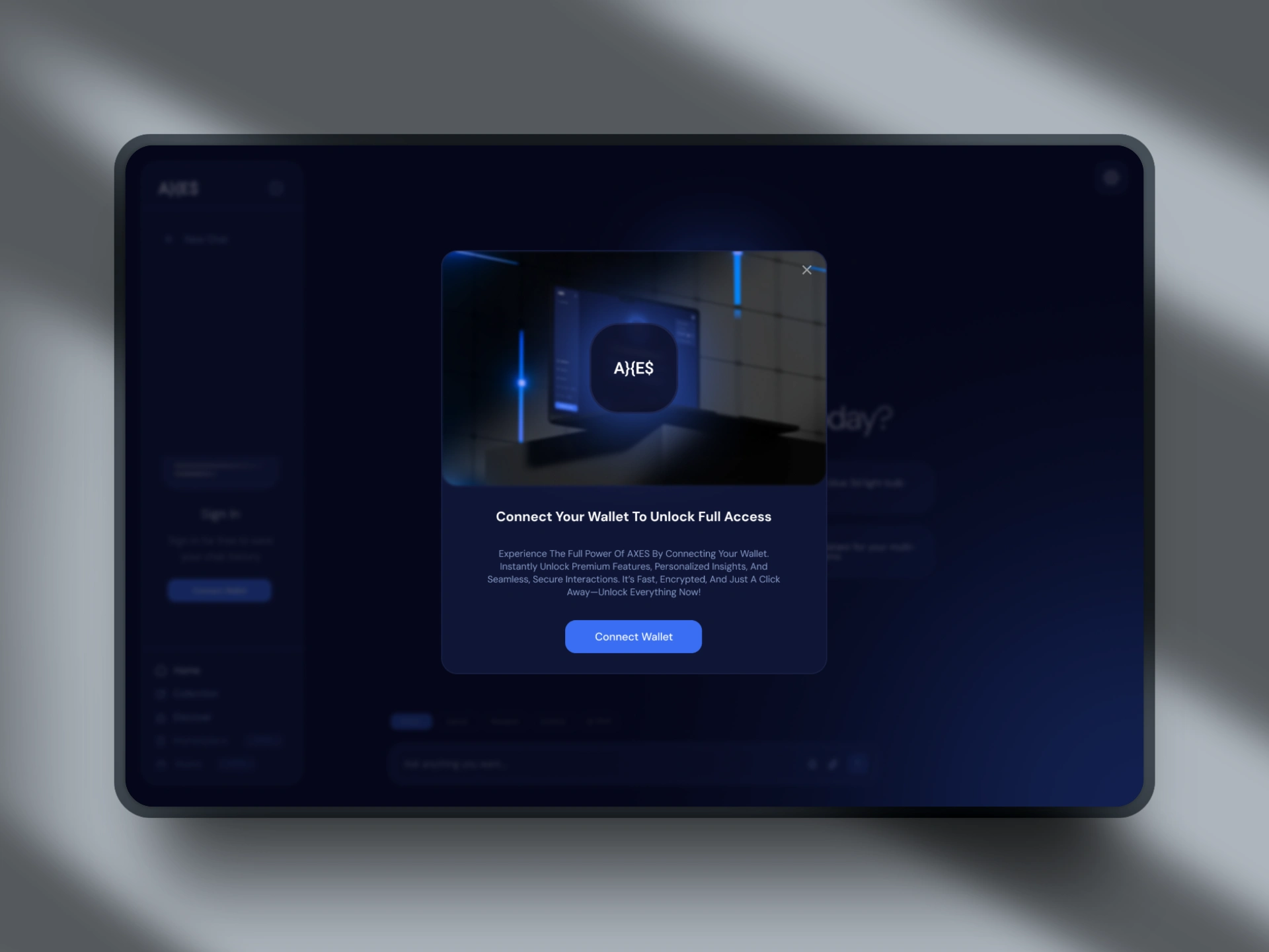 Connect Wallet Modal - Mockup