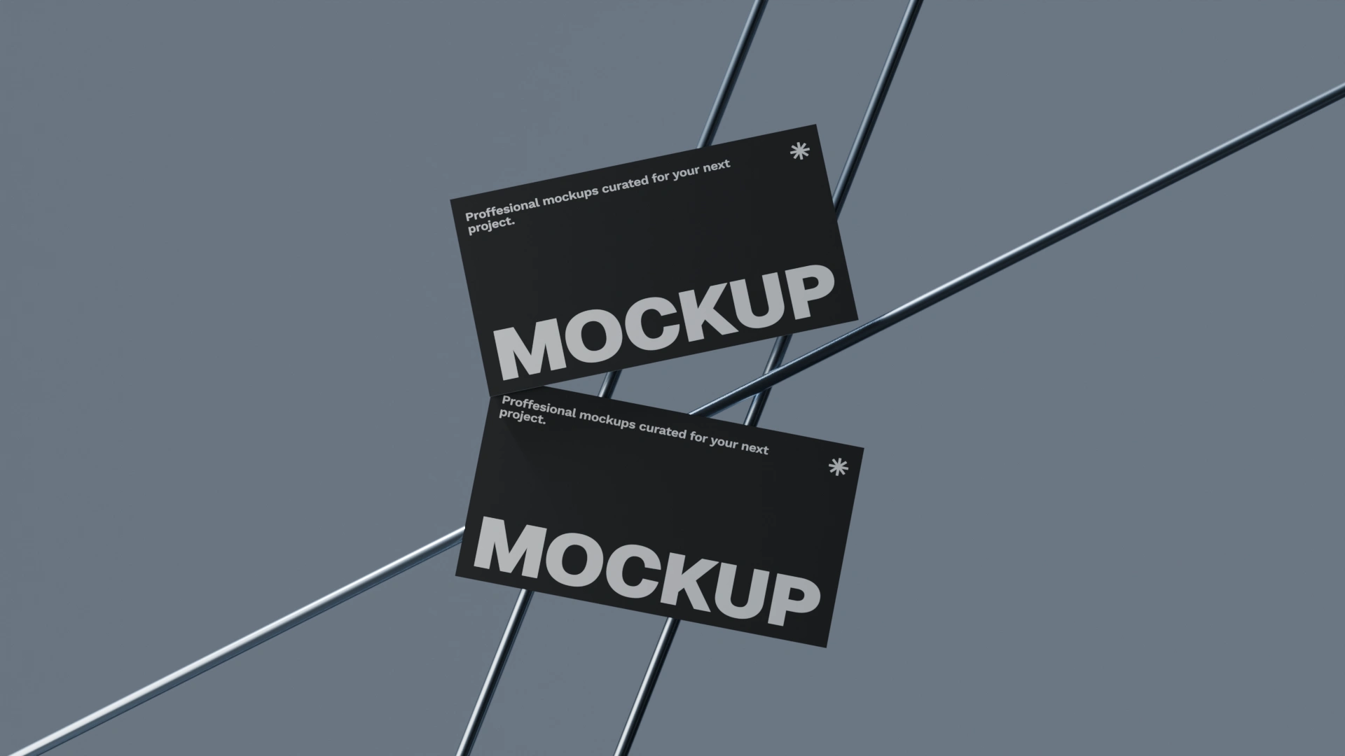 Metal variant, 2 cards, straight lines