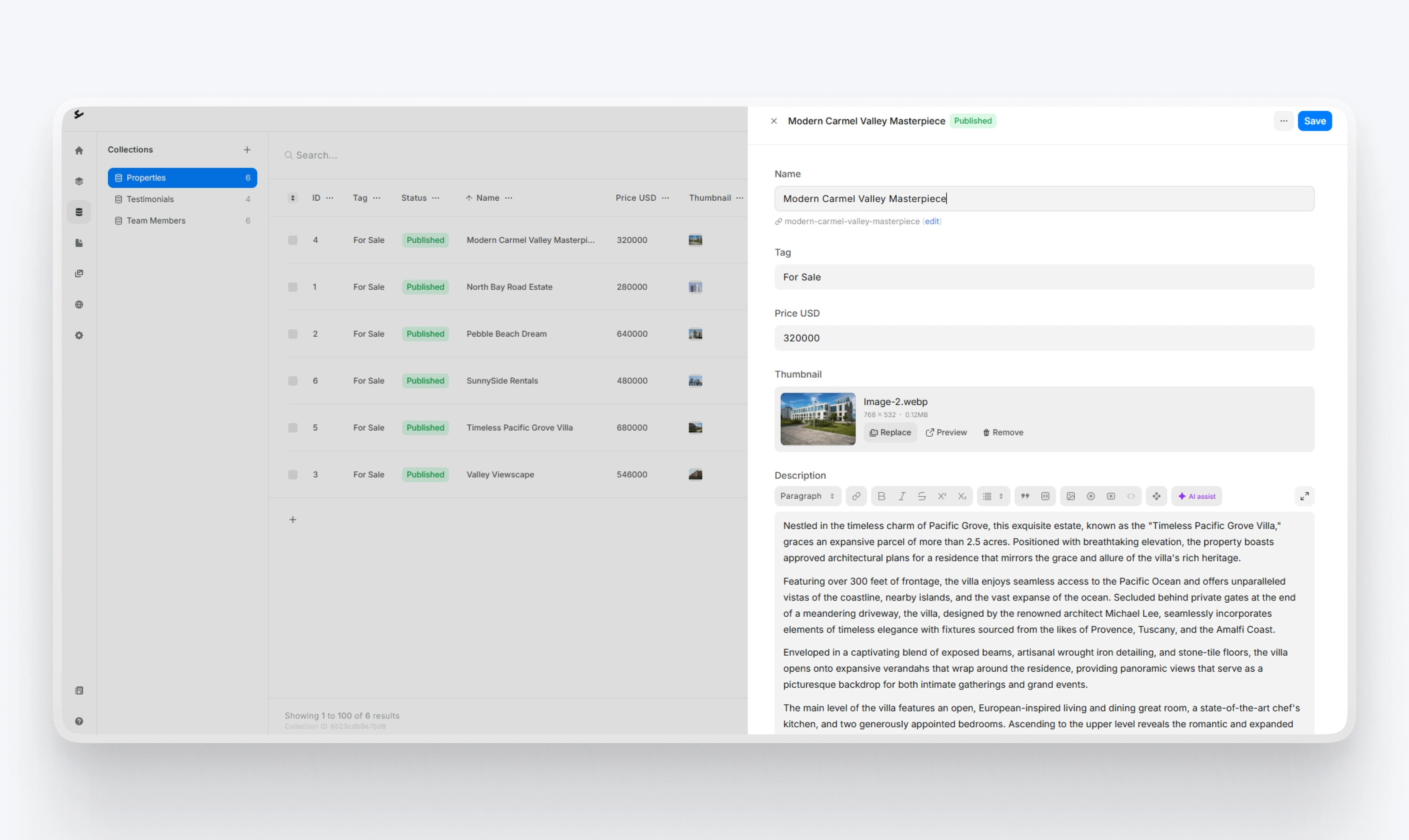 Custom CMS