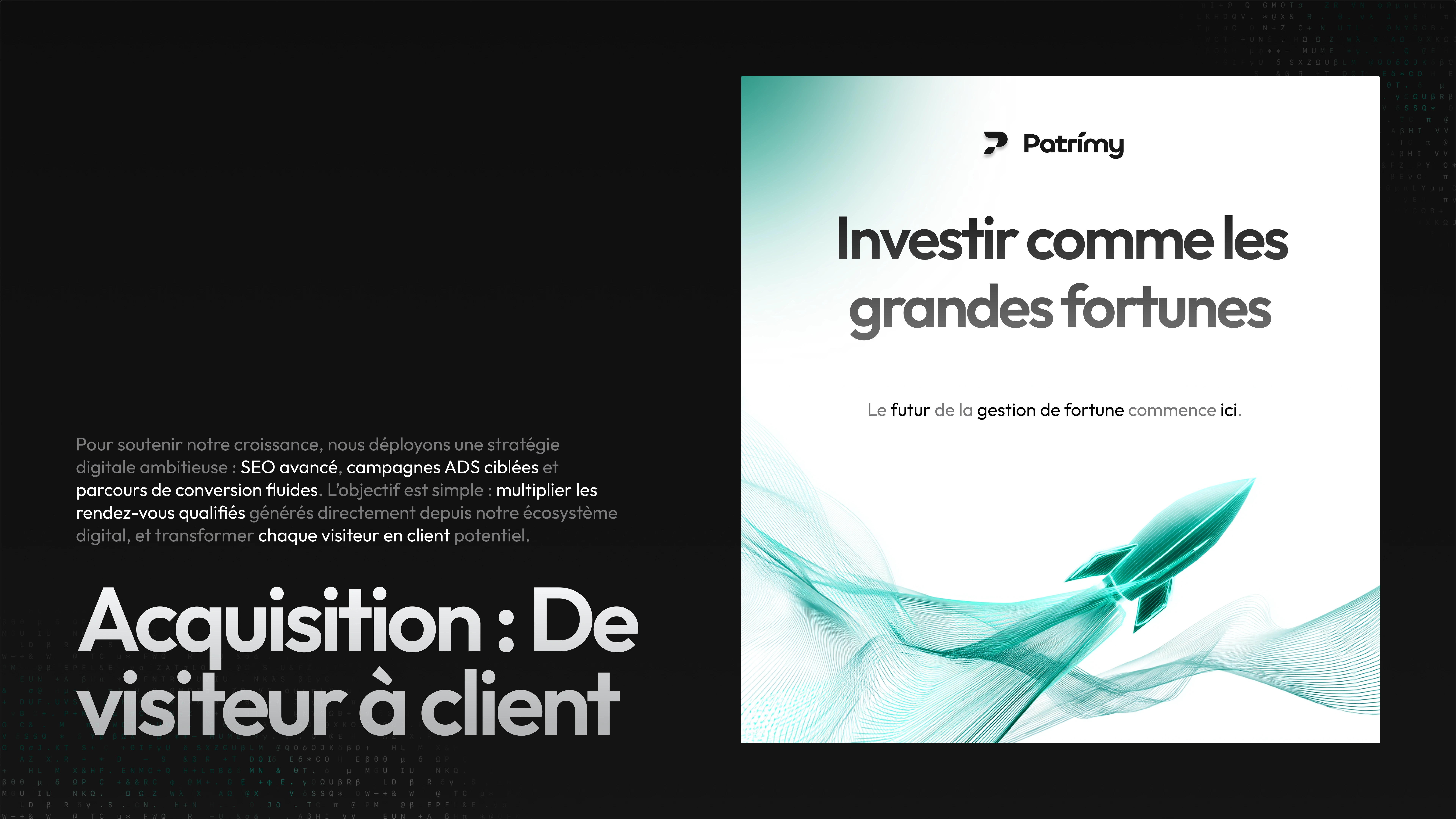 Showcasing Patrimy's new ads