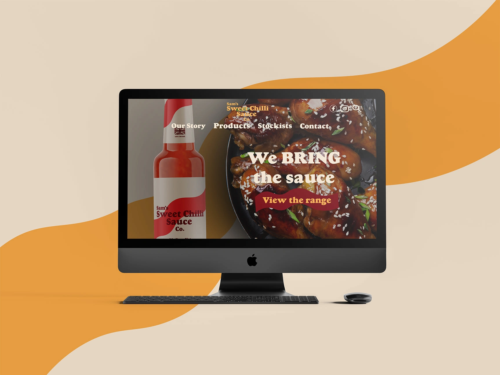 Sam's Sweet Chilli Sauce Co. Desktop Website