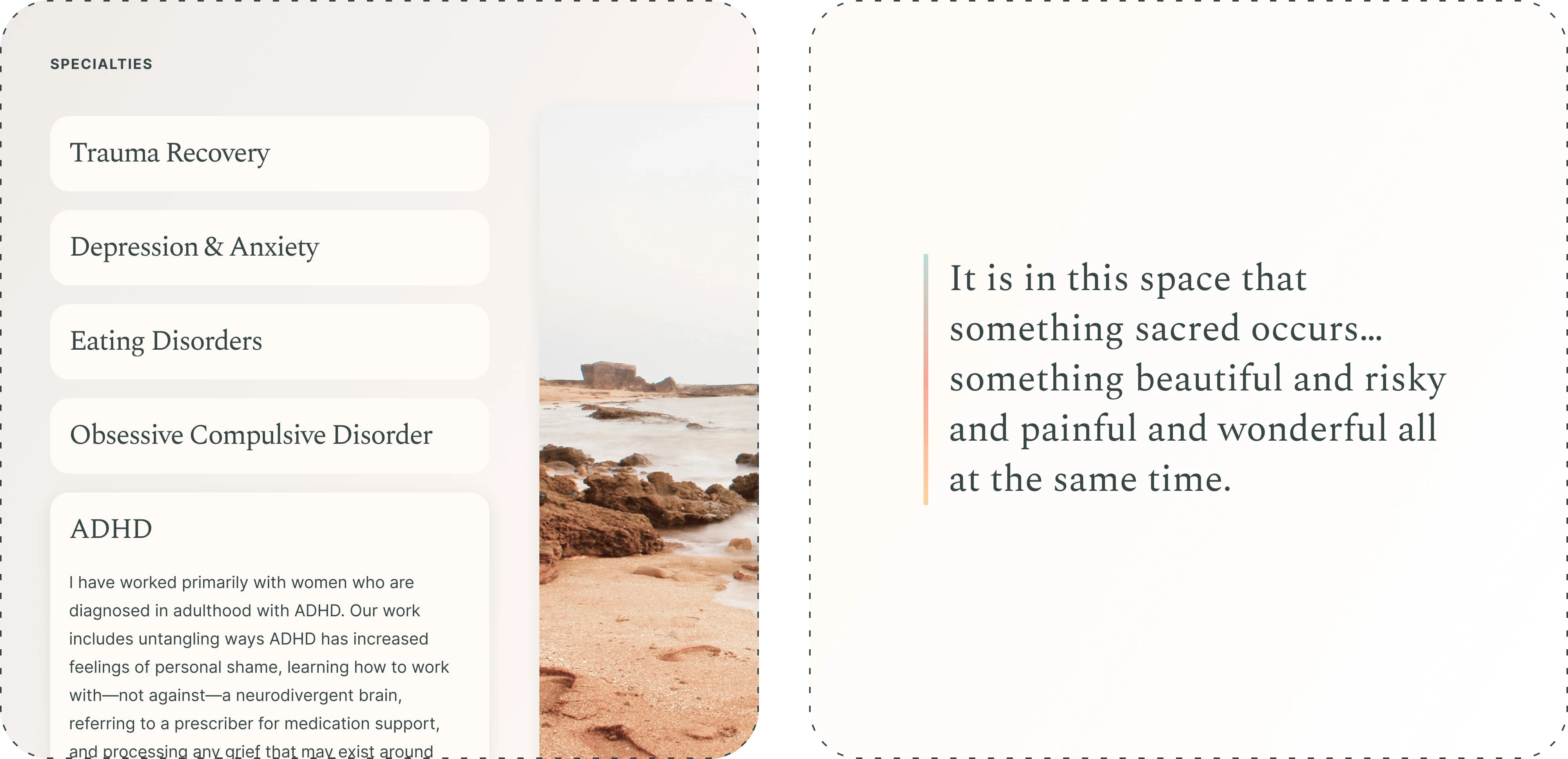 Accordion & Pull Quote Framer Components