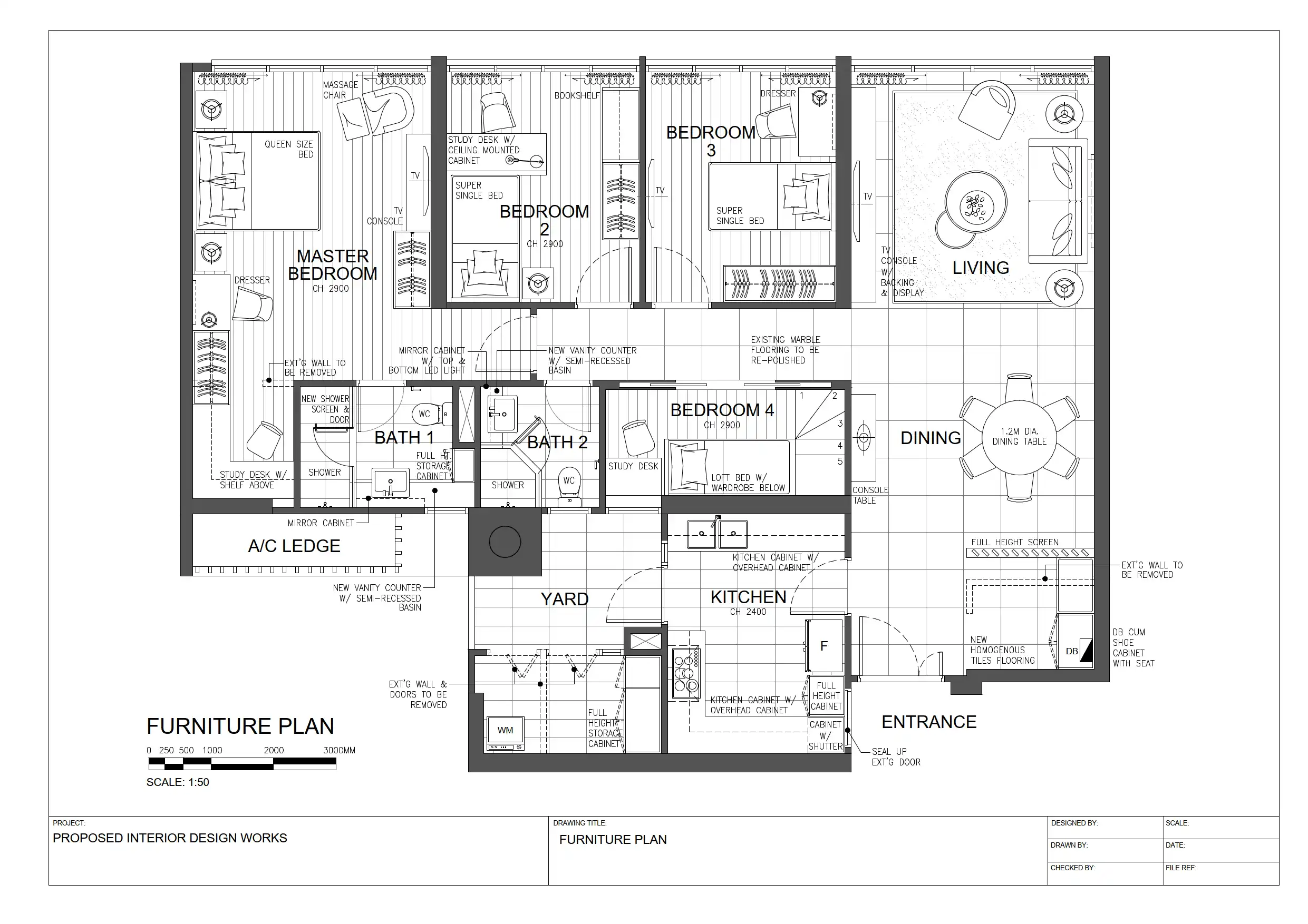 Interior Furniture Layout Sample