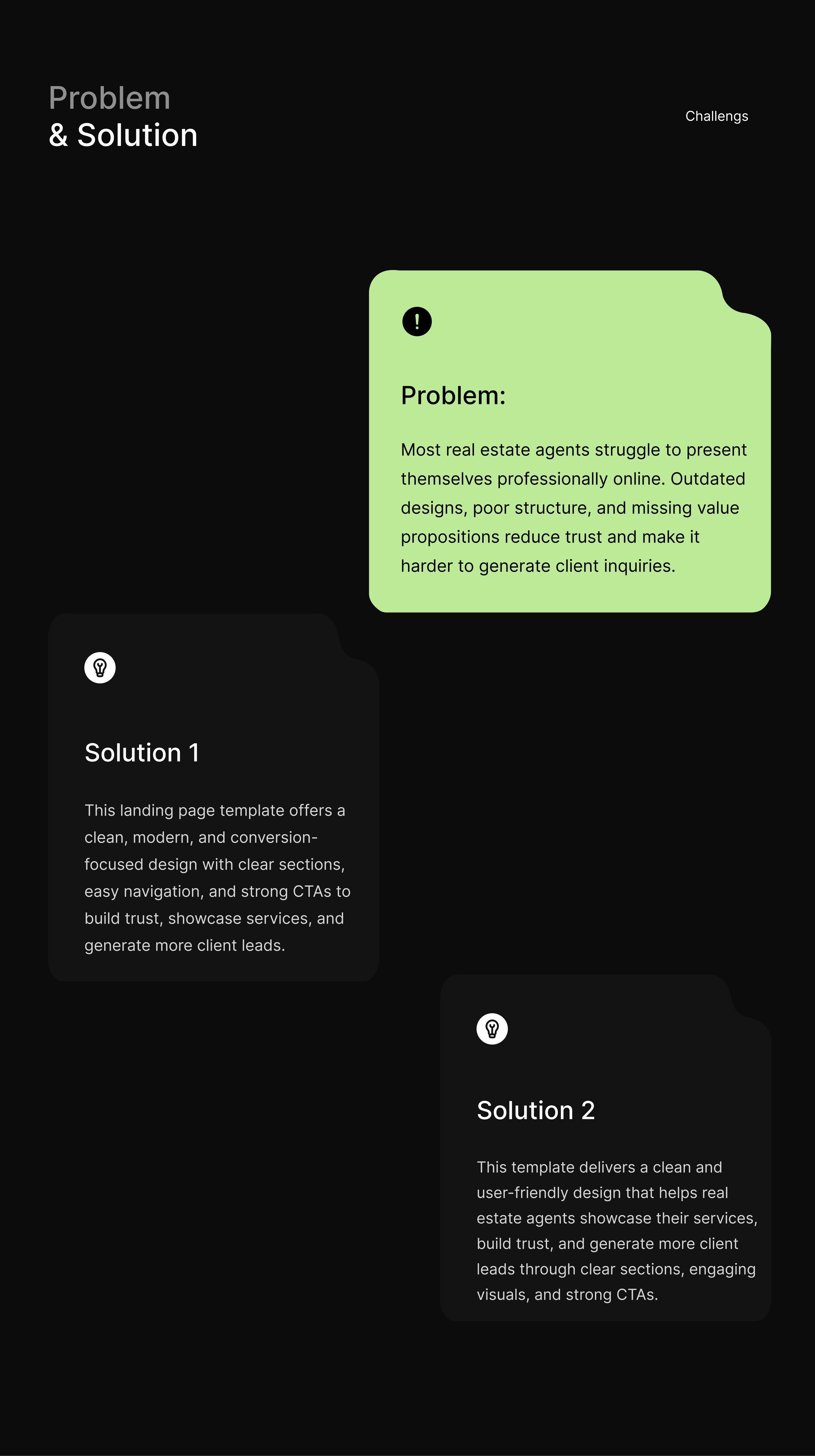 How do we solve problems to make the website more conversion-focused?
