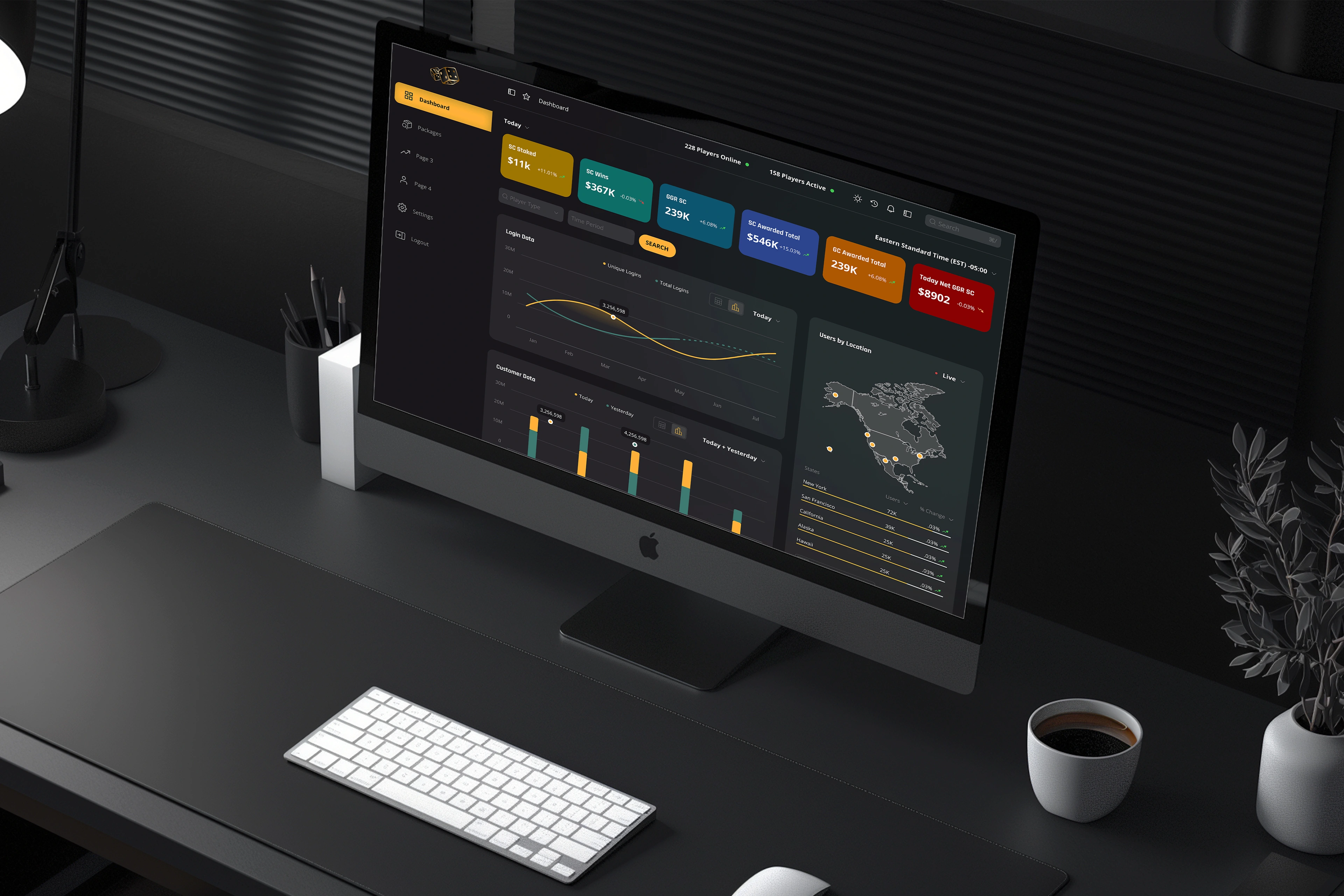 Case Study: Online Casino Gaming Dashboard UI Design