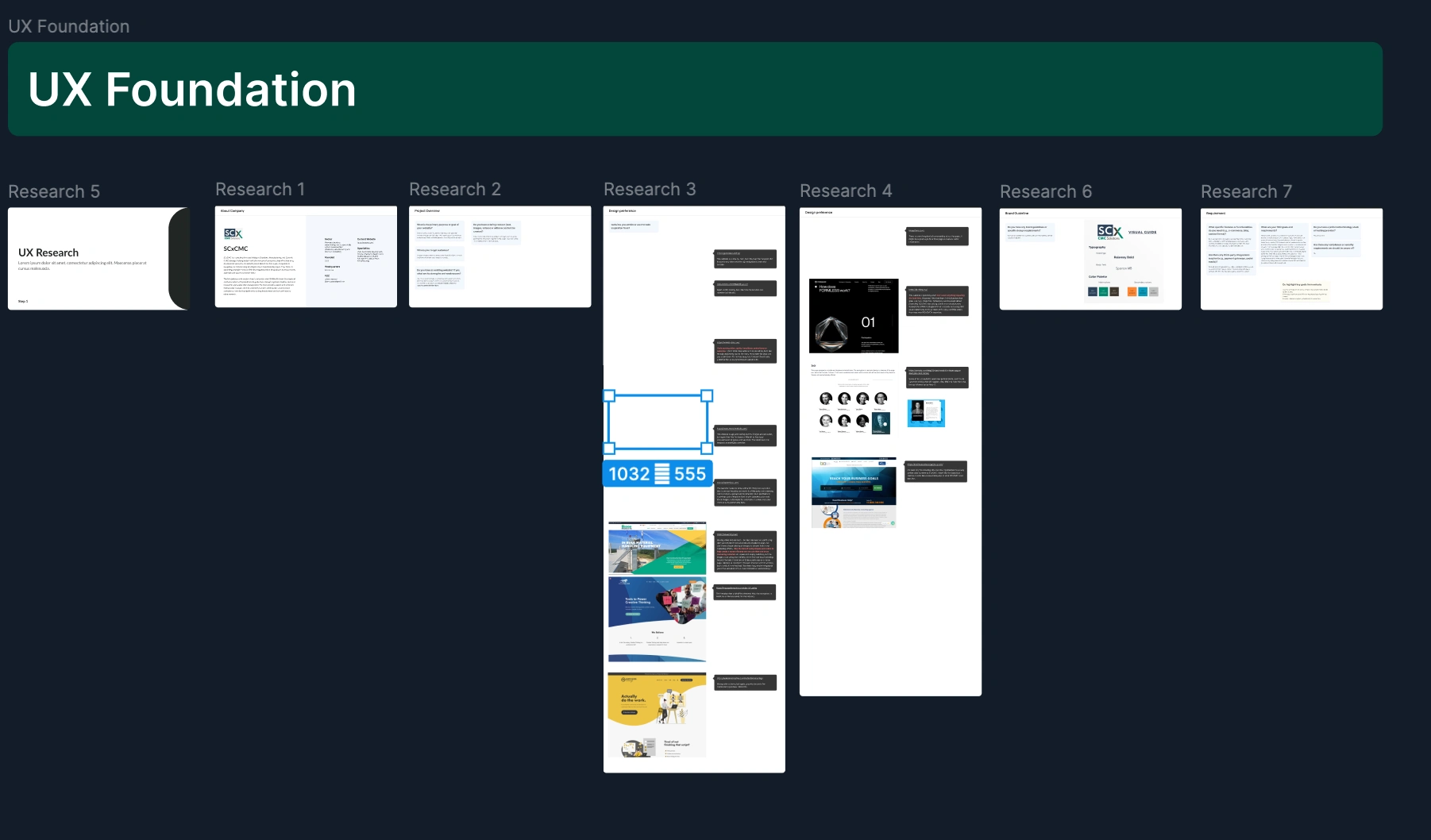 UX Foundation we did before making the UI
