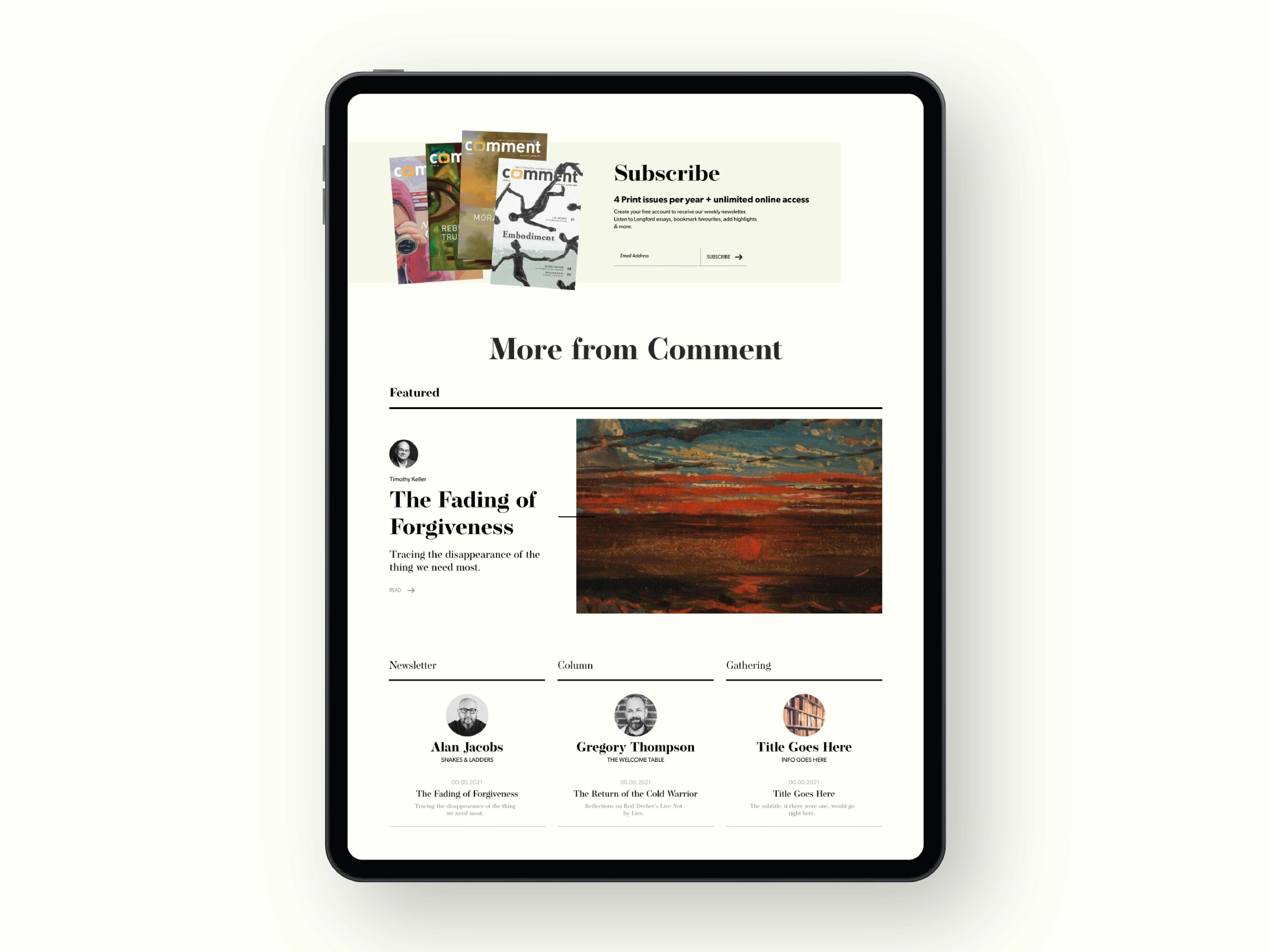 Home Page Modules