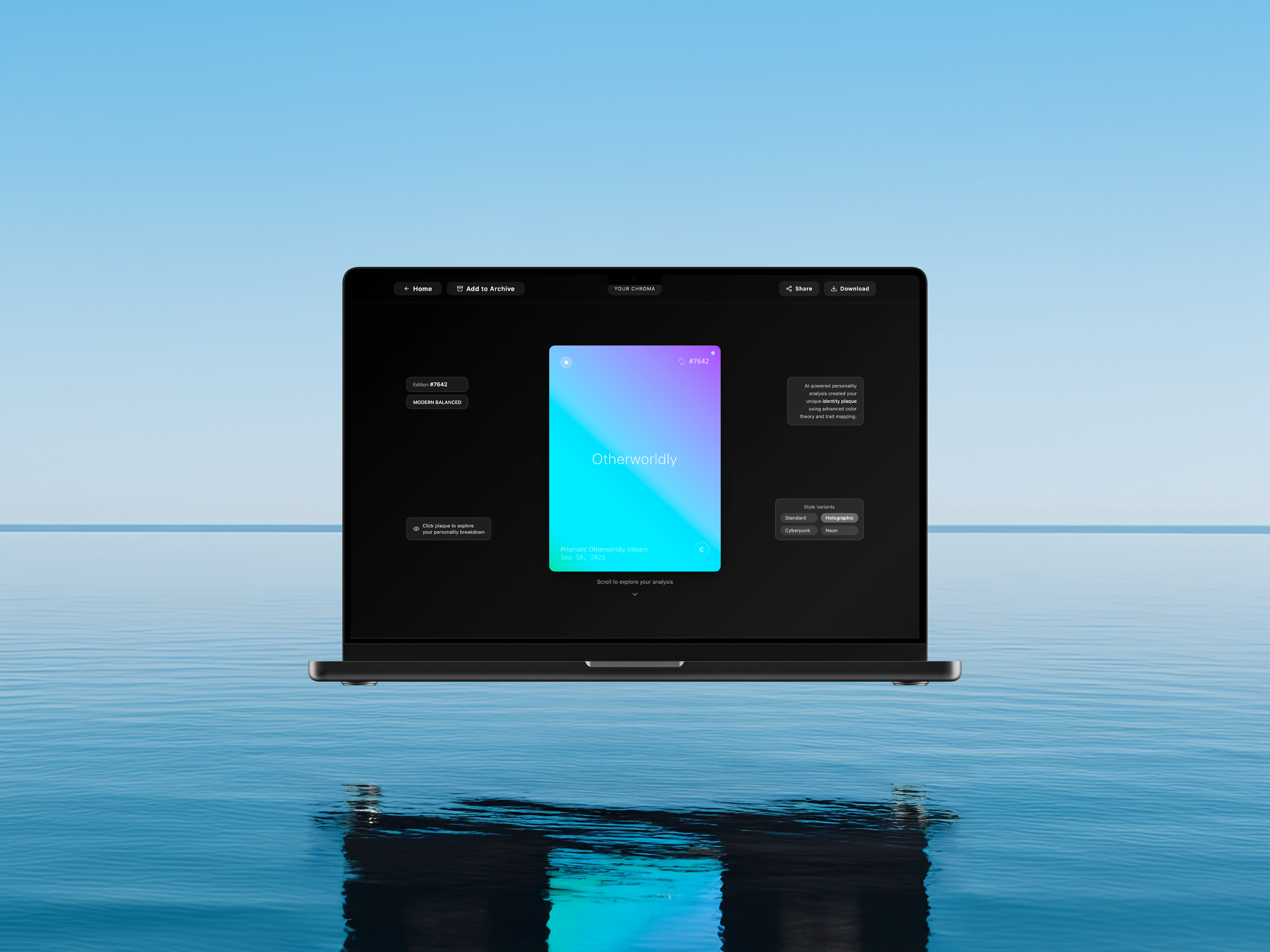 CHROMA CREATION PAGE