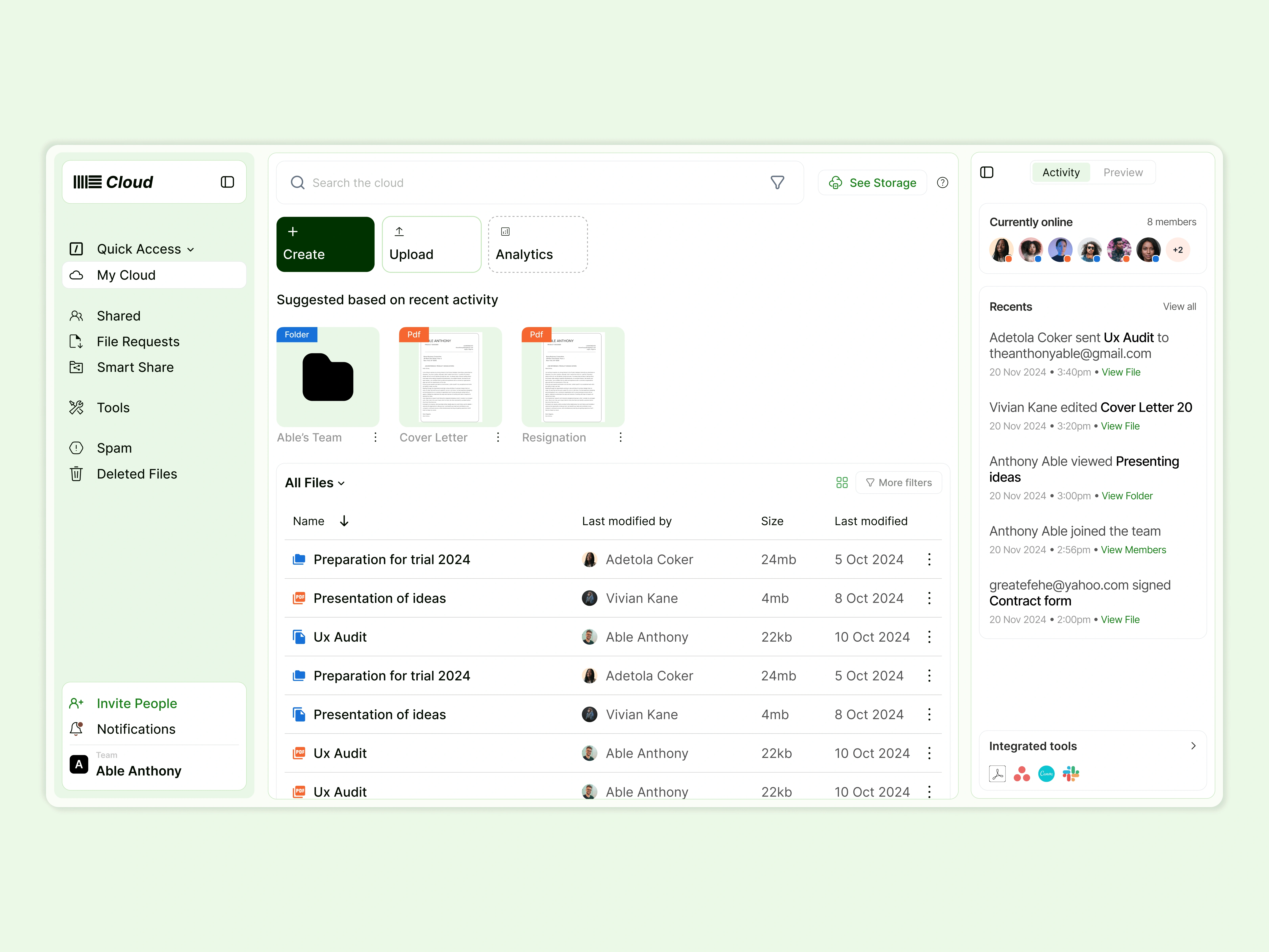 Homepage