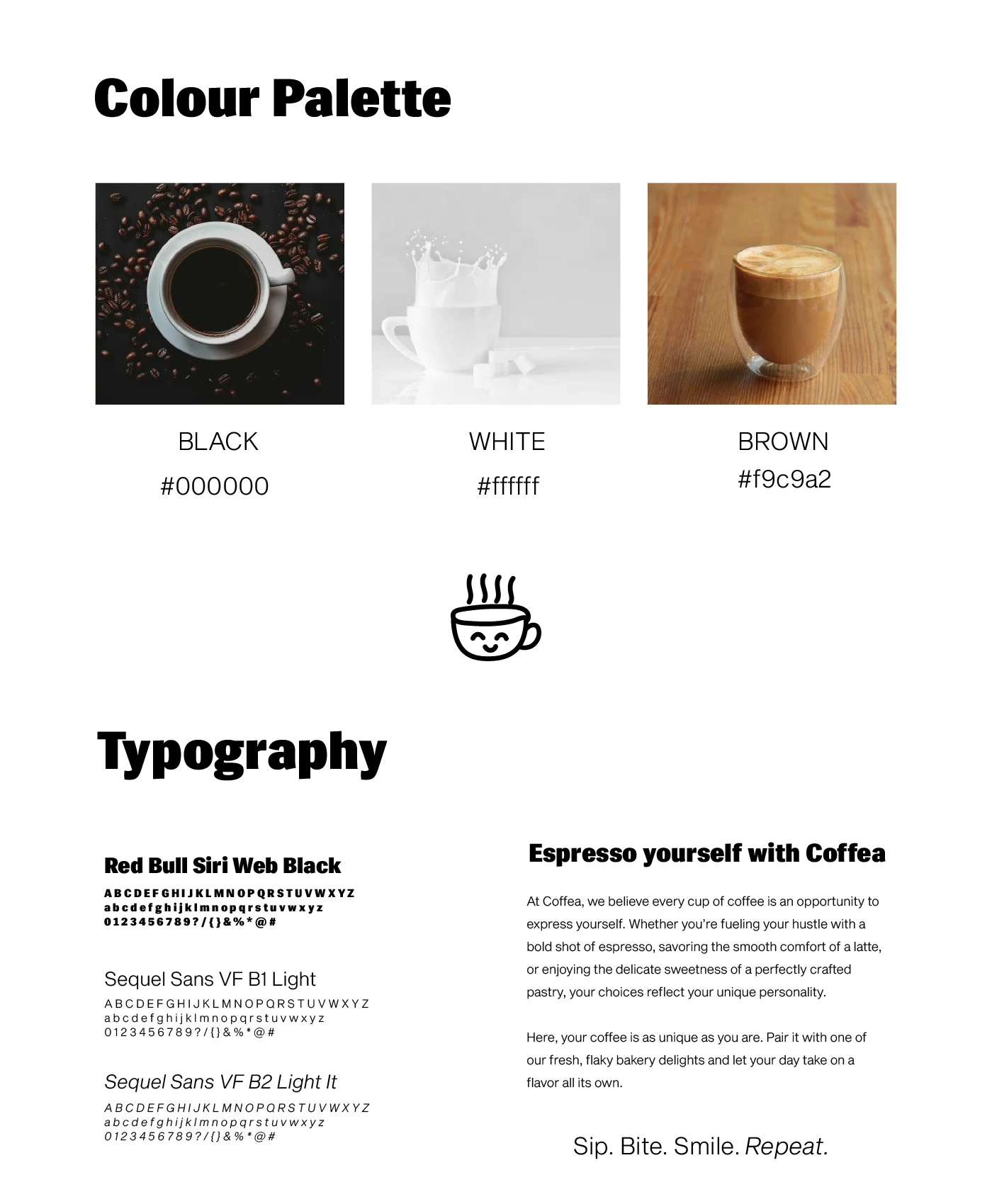 Colour Palette and Typography