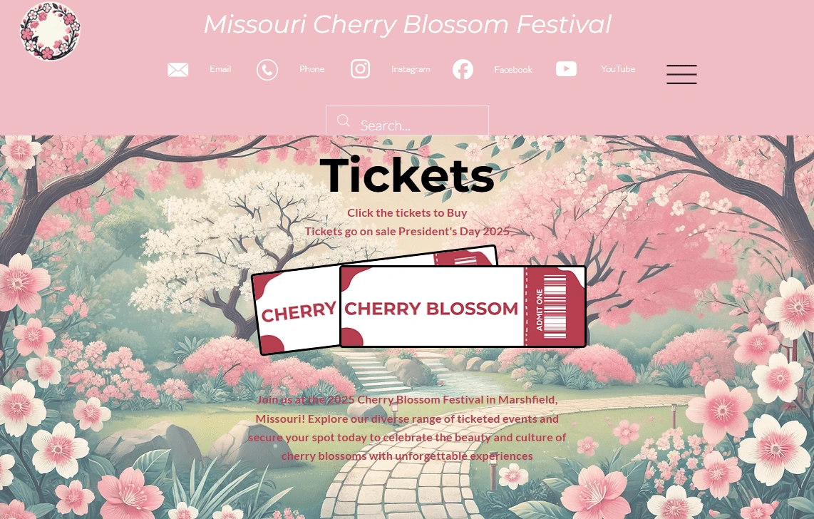 Tickets page
