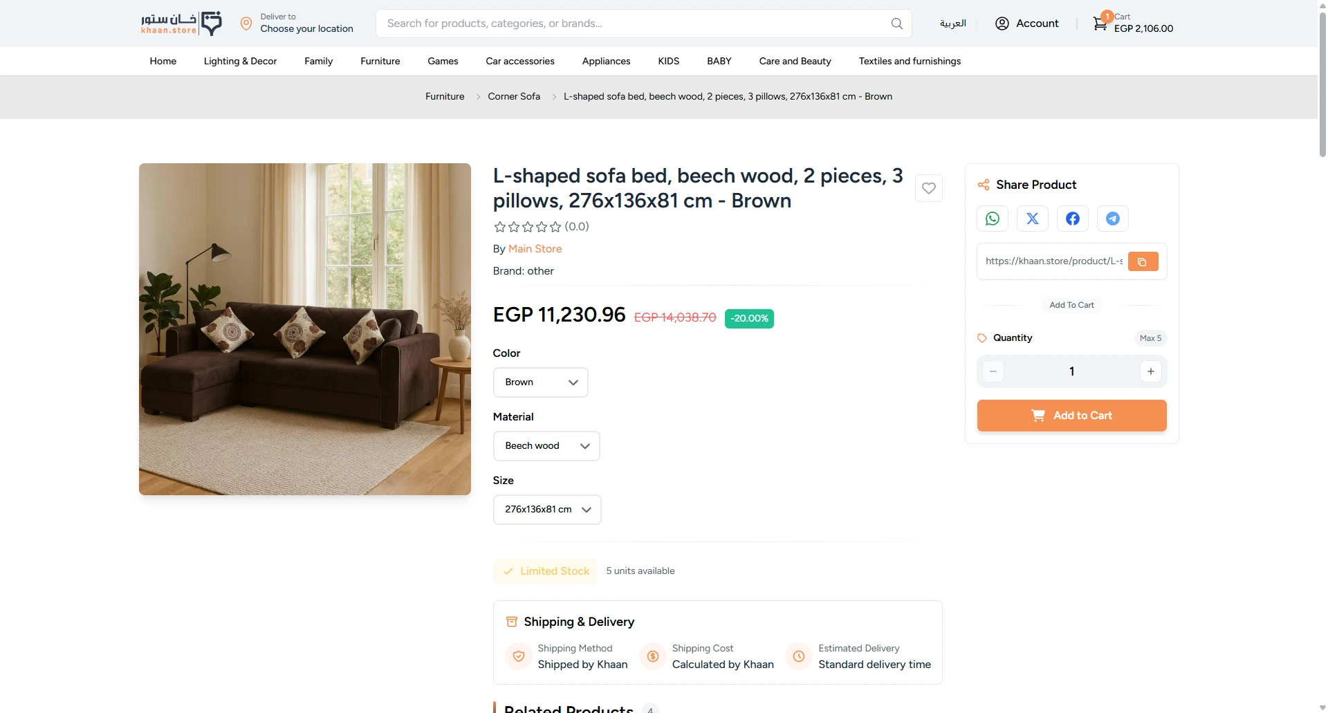 Product Details Screen