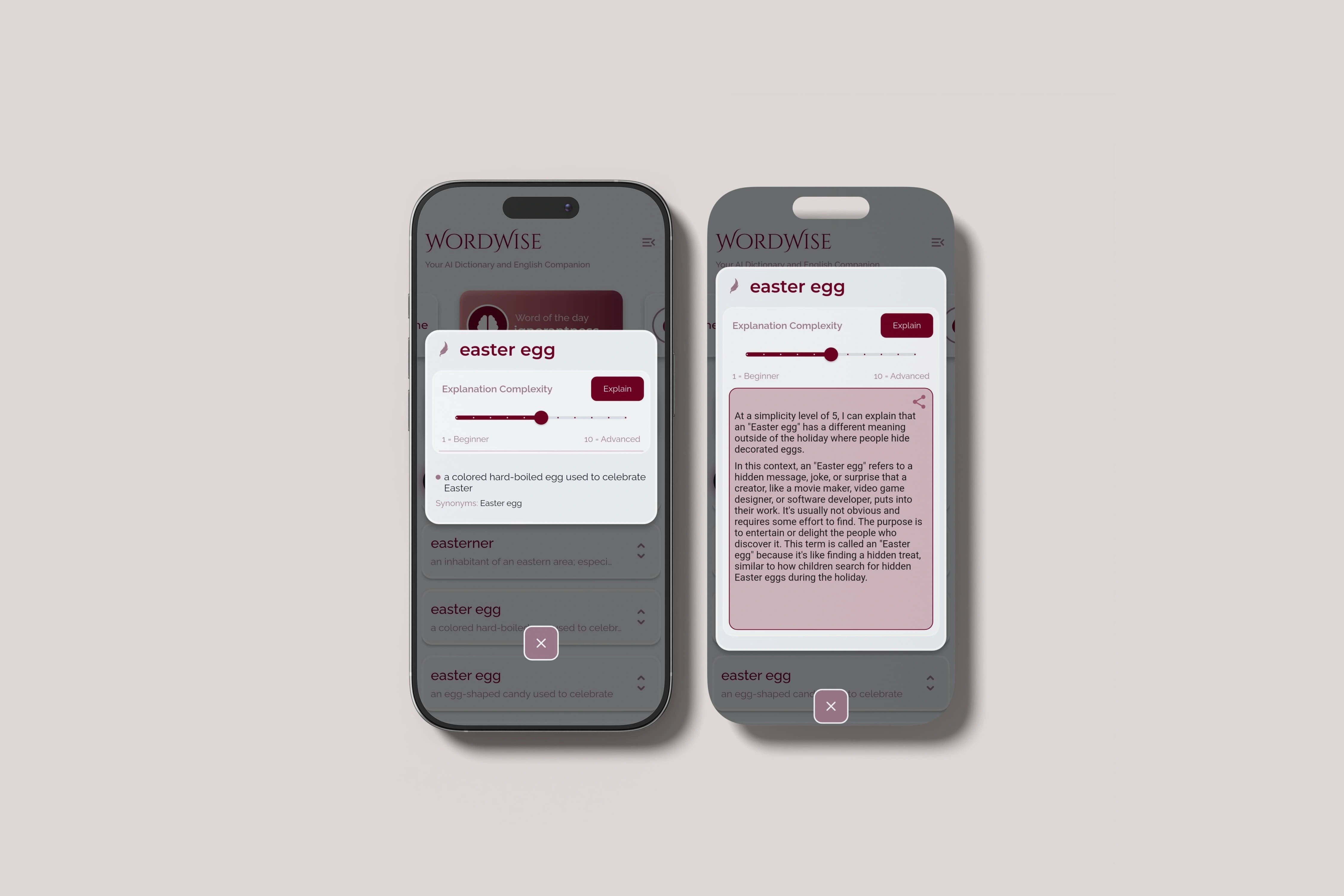 Simple interactive layout