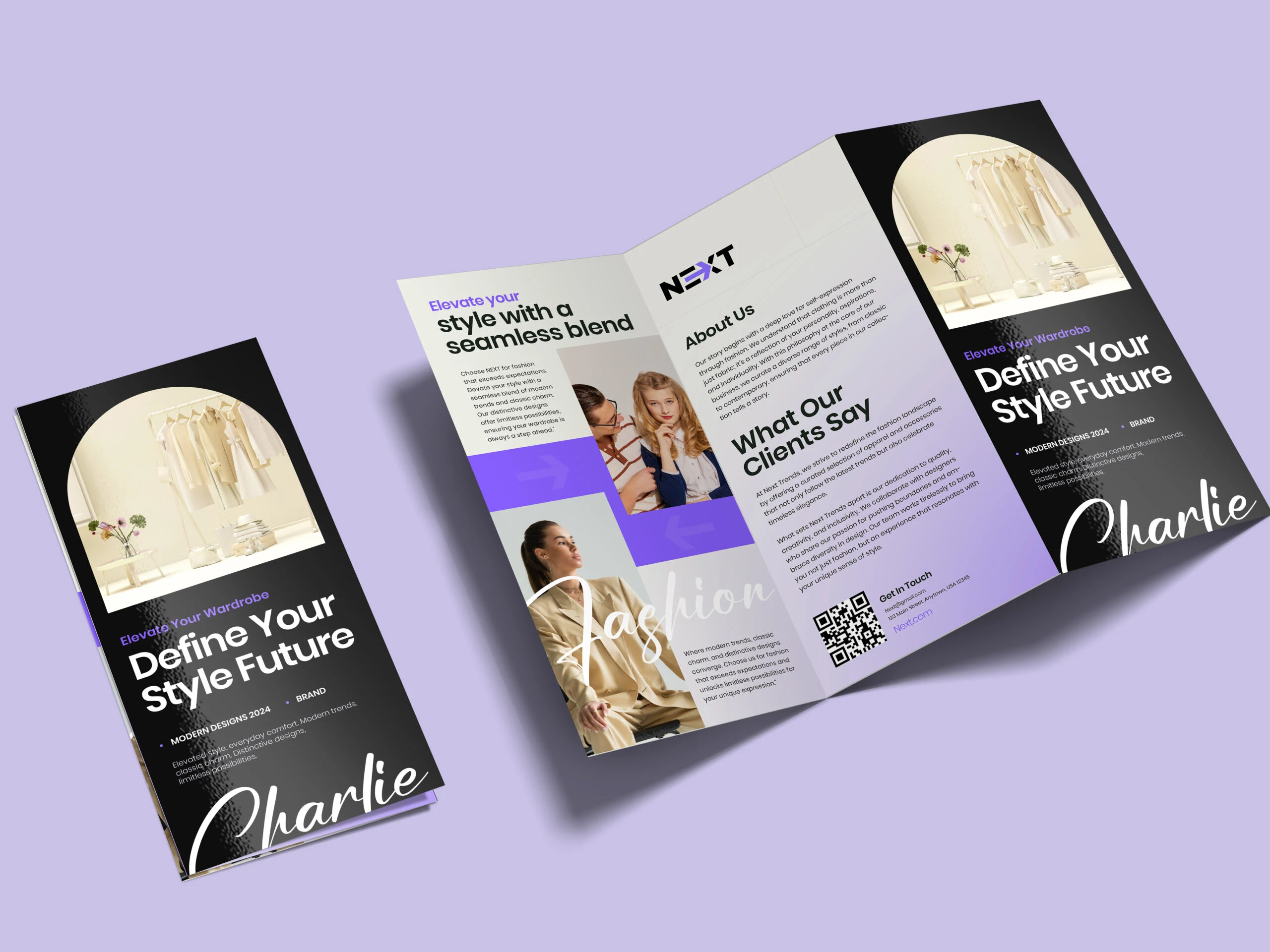  Charlie x NEXT – Fashion Brand Brochure Design


