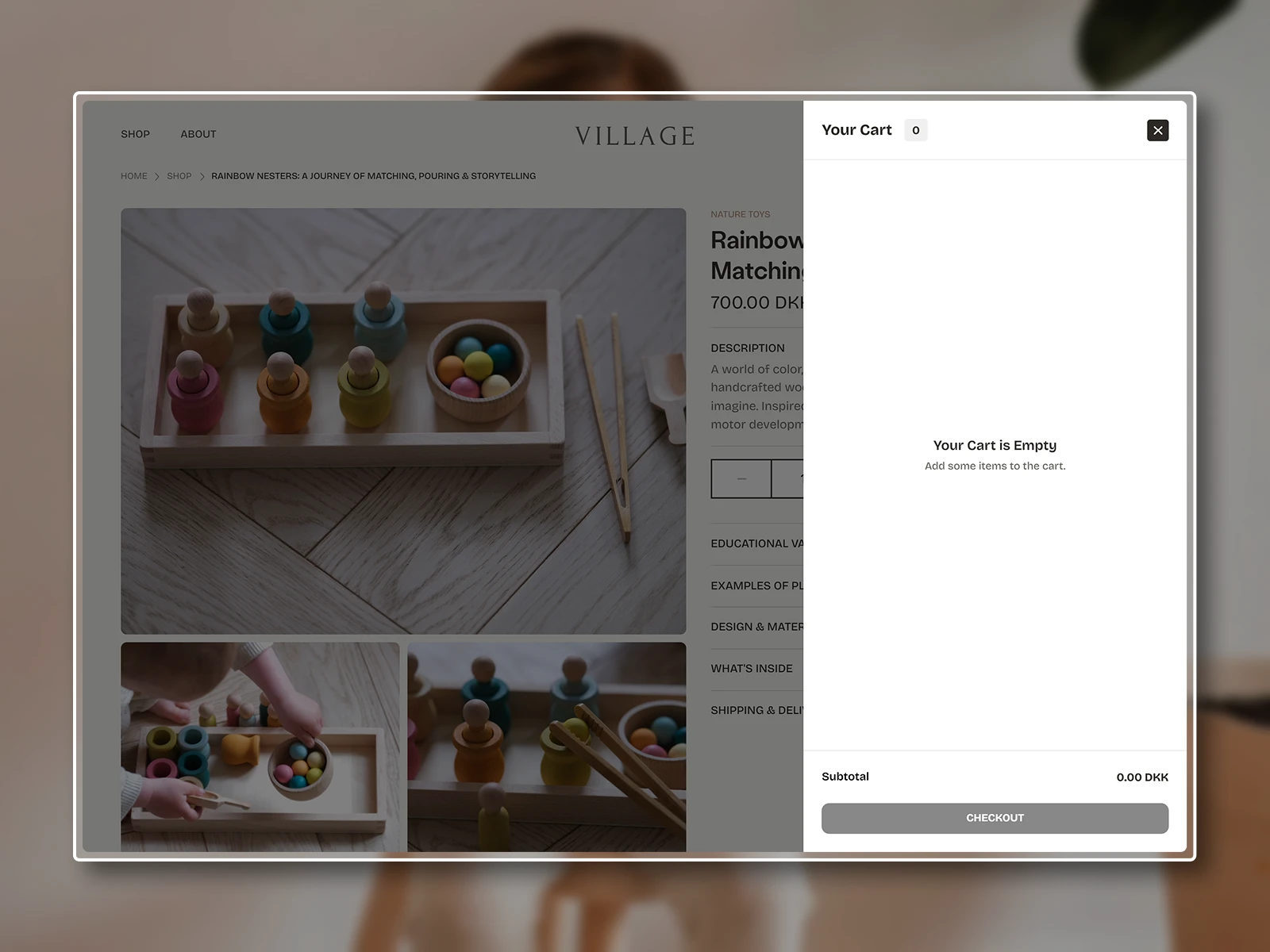 Product Page - Checkout Overlay