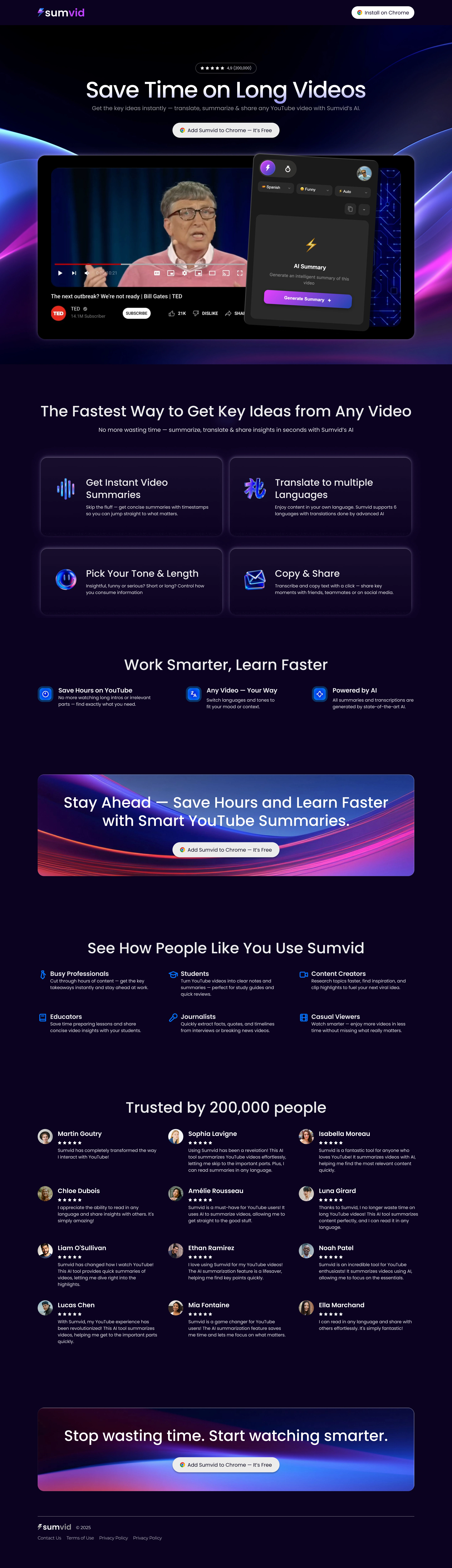 Sumvid Website