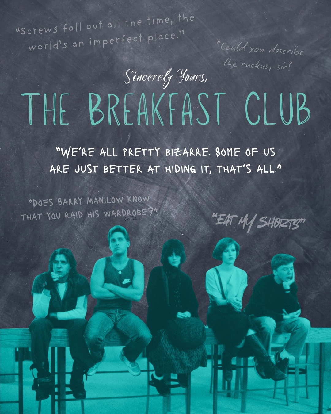 Breakfast Club promo
Developed promotional graphics for specialty film screenings, aligning visuals with movie themes.