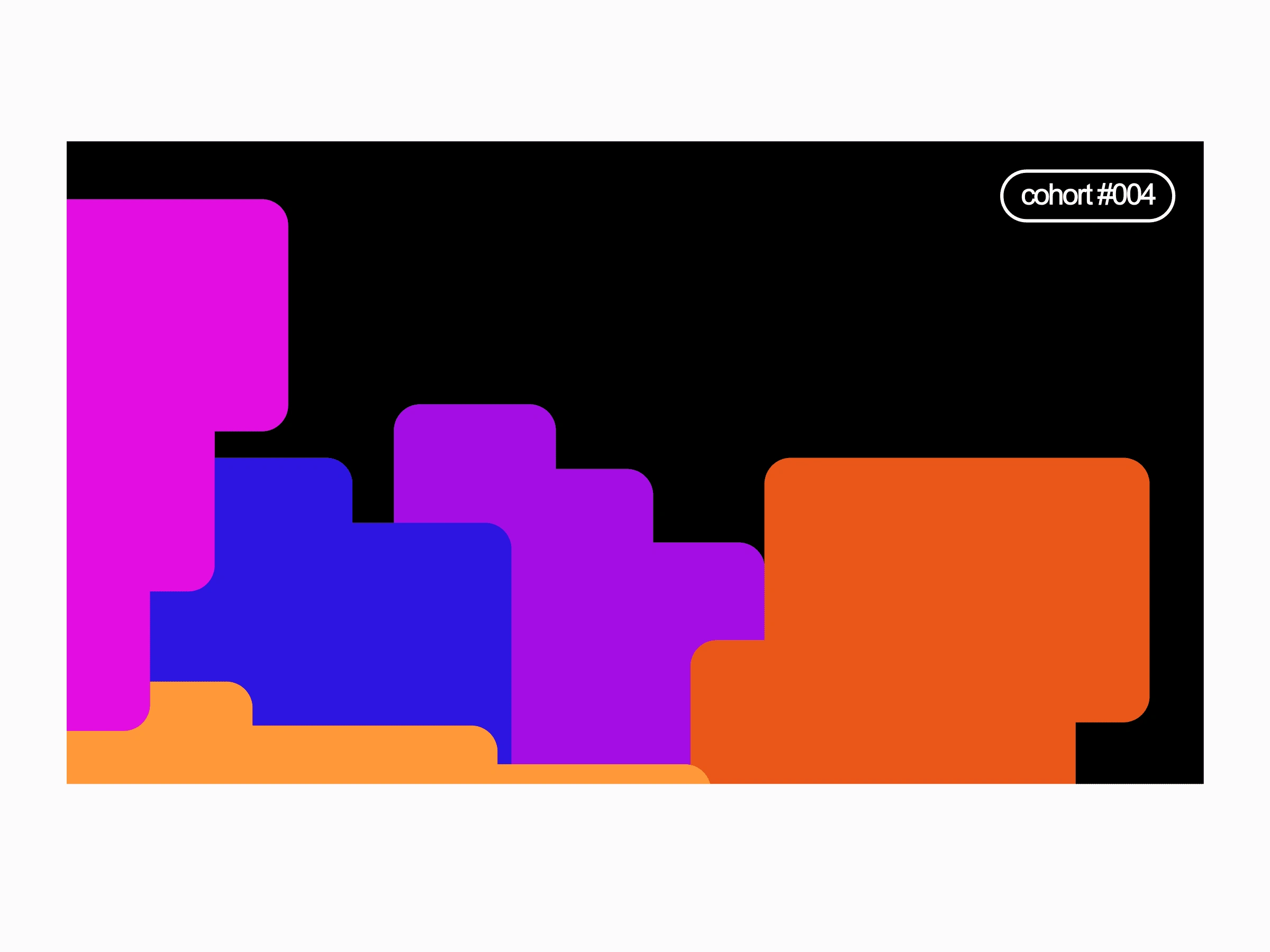 Cohort marketing visuals / brand pattern 