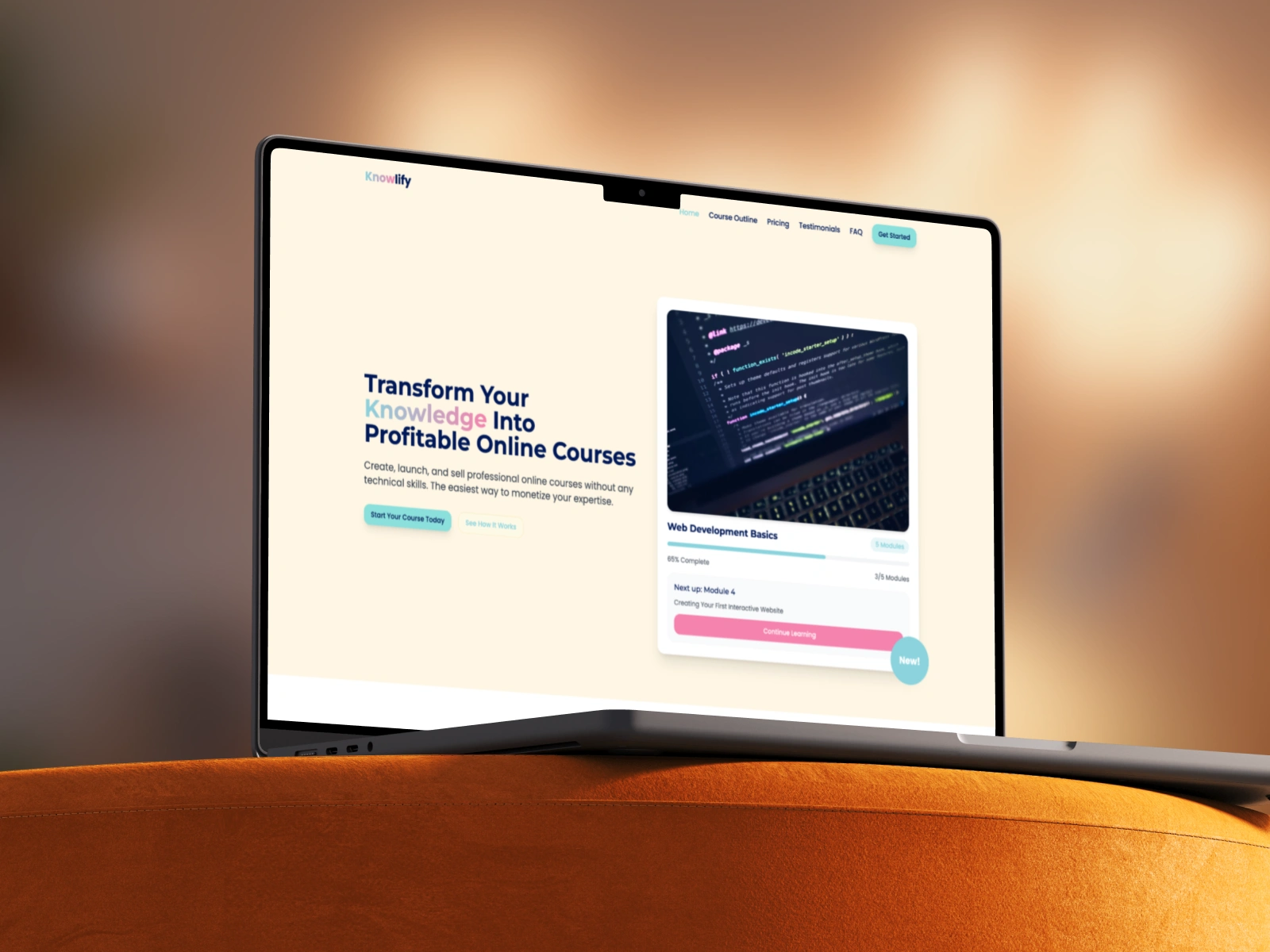 Turn your knowledge into something people can learn from — effortlessly, beautifully, and on your terms.