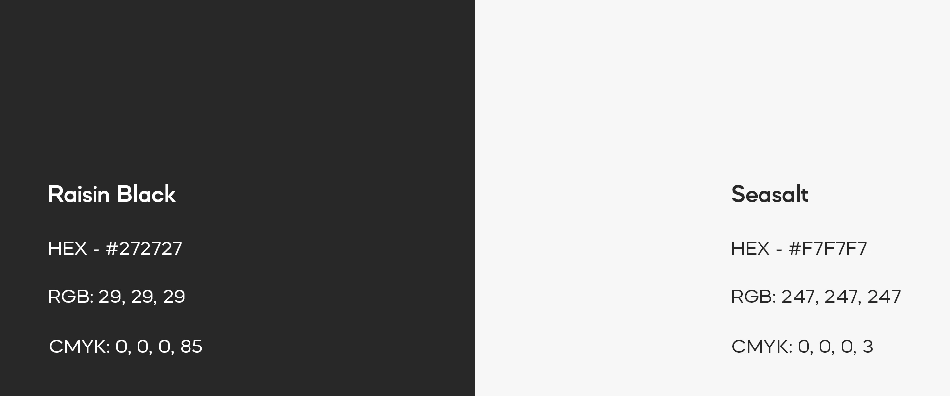 Unique color palette