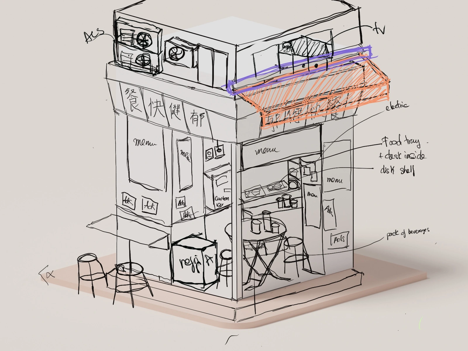 Sketching from Procreate