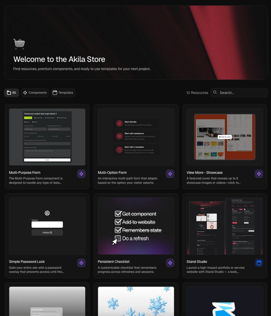 Akila Studio Storefront