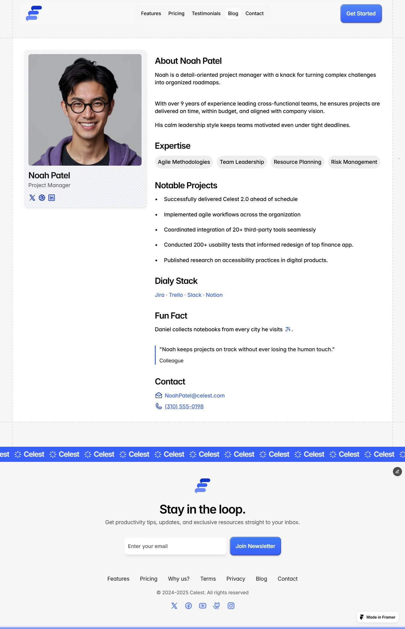 Team Detailed page (CMS)