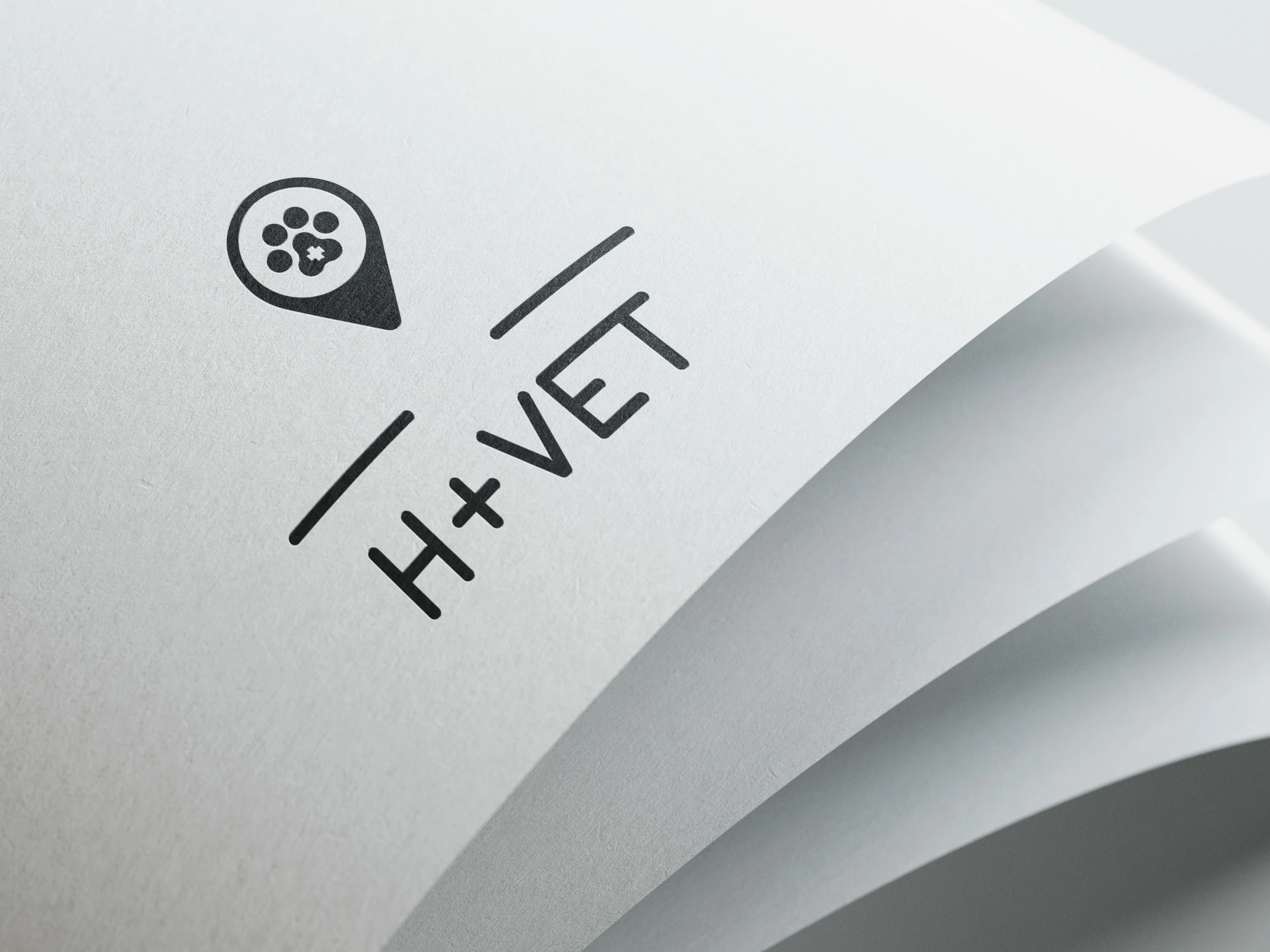 simple black logo stamp