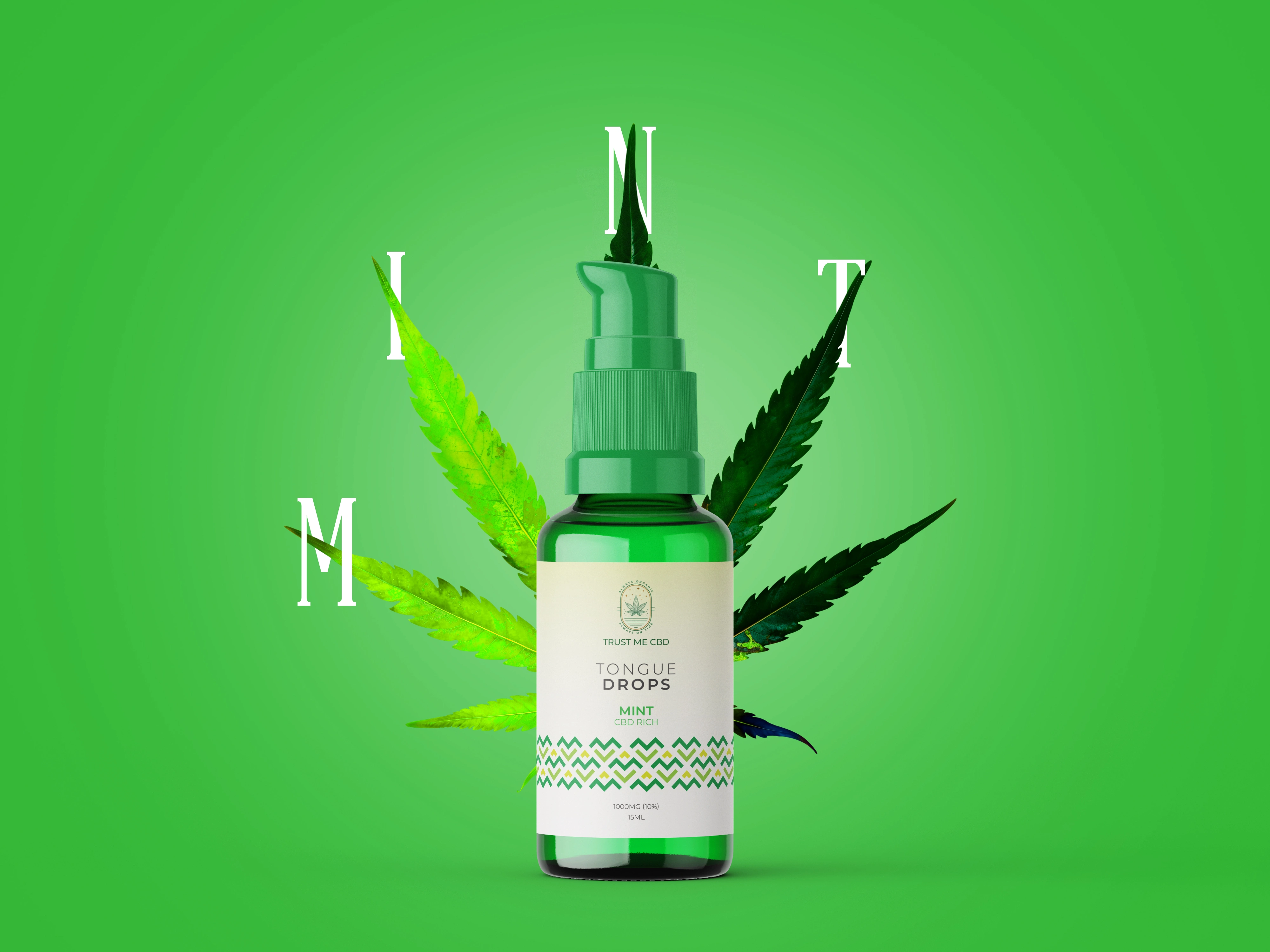 Mint Rich CBD Tongue Drops 