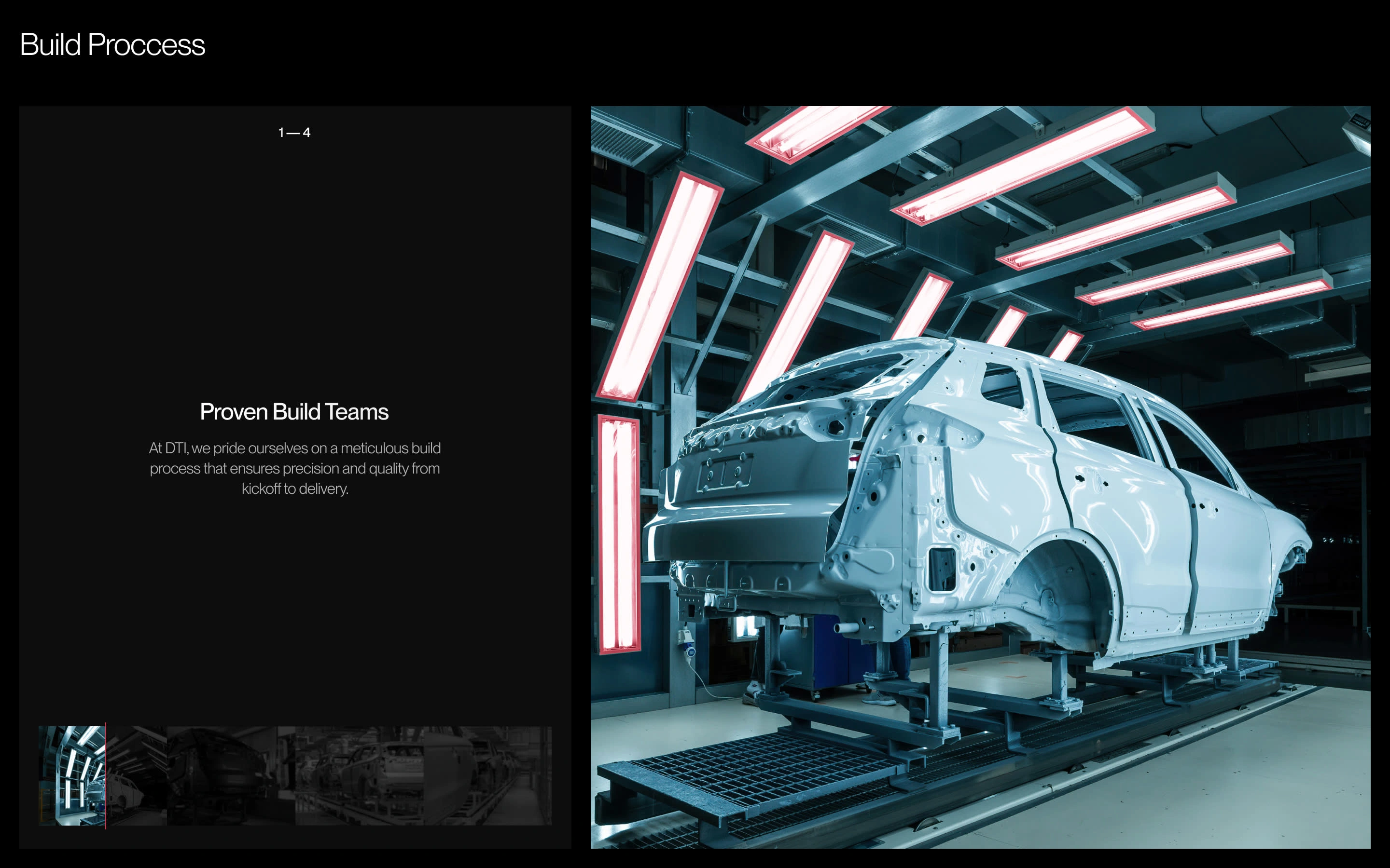 BUILD PROCESS section