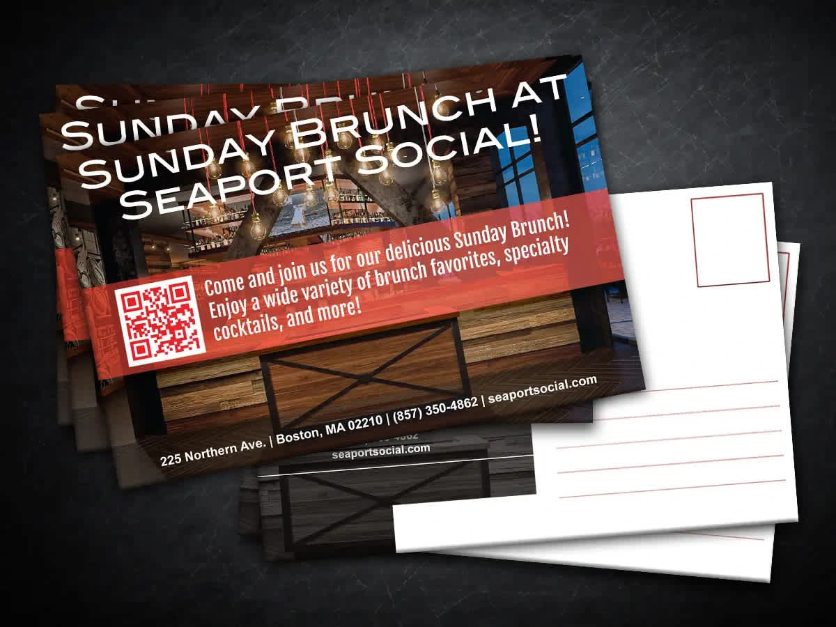 6 X 9 Postcard - Layout done in InDesign and image enhancement done in Photoshop.