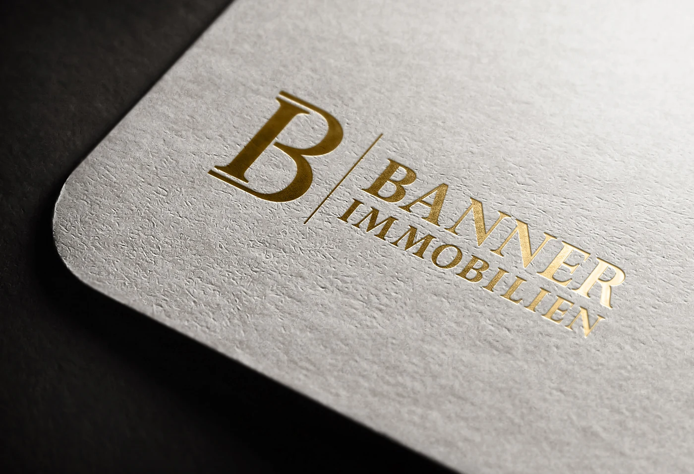 Gold print on white textured paper