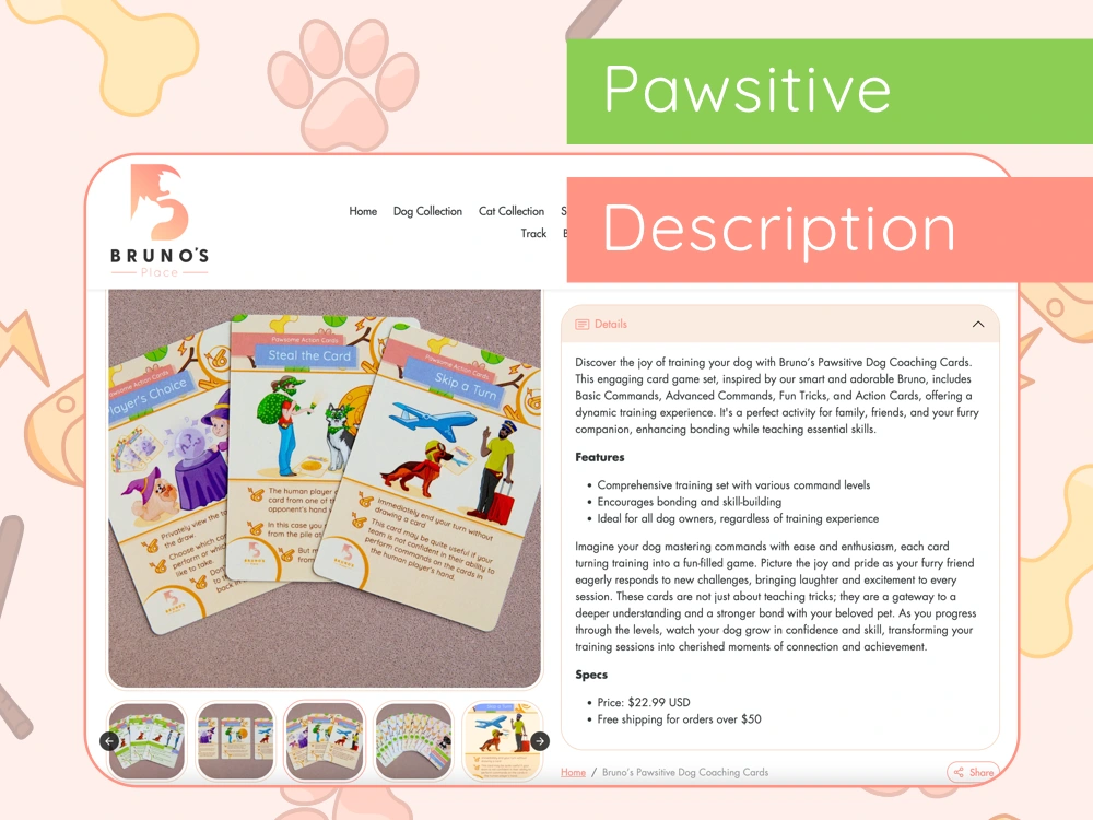 Game description on the seller's website