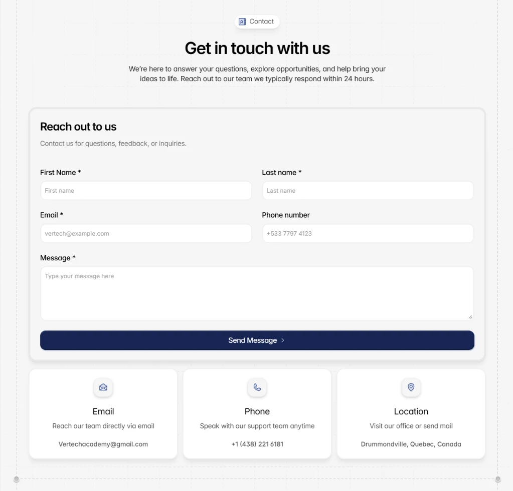 Contact Page