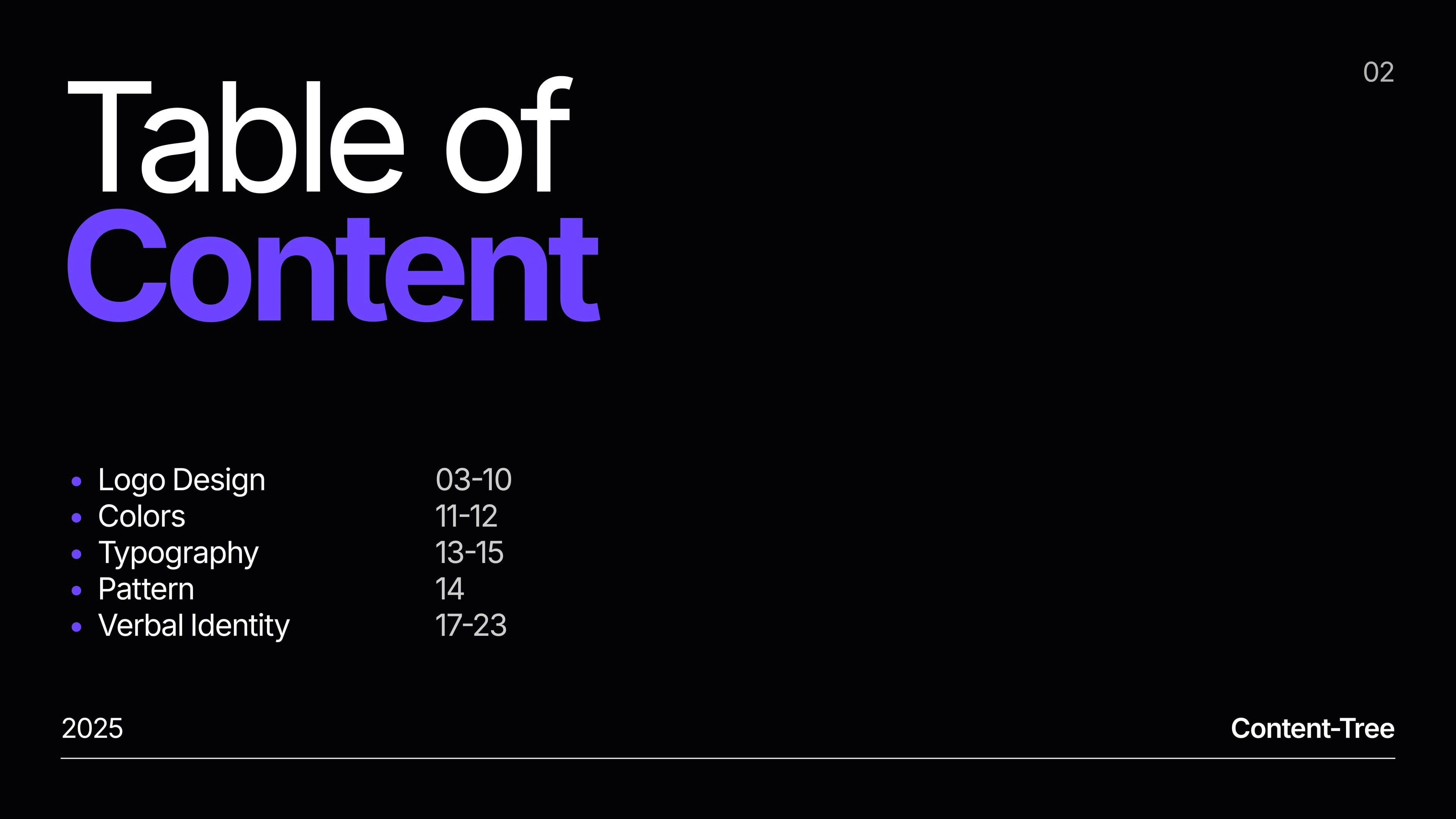 Content tree