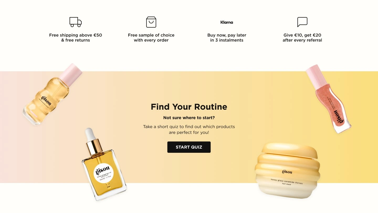 Find Your Routine quiz